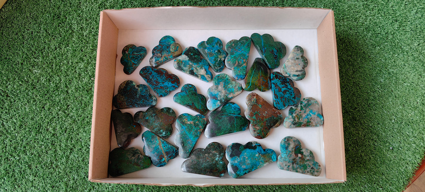 Lot 24 pcs Chrysocolla Clouds