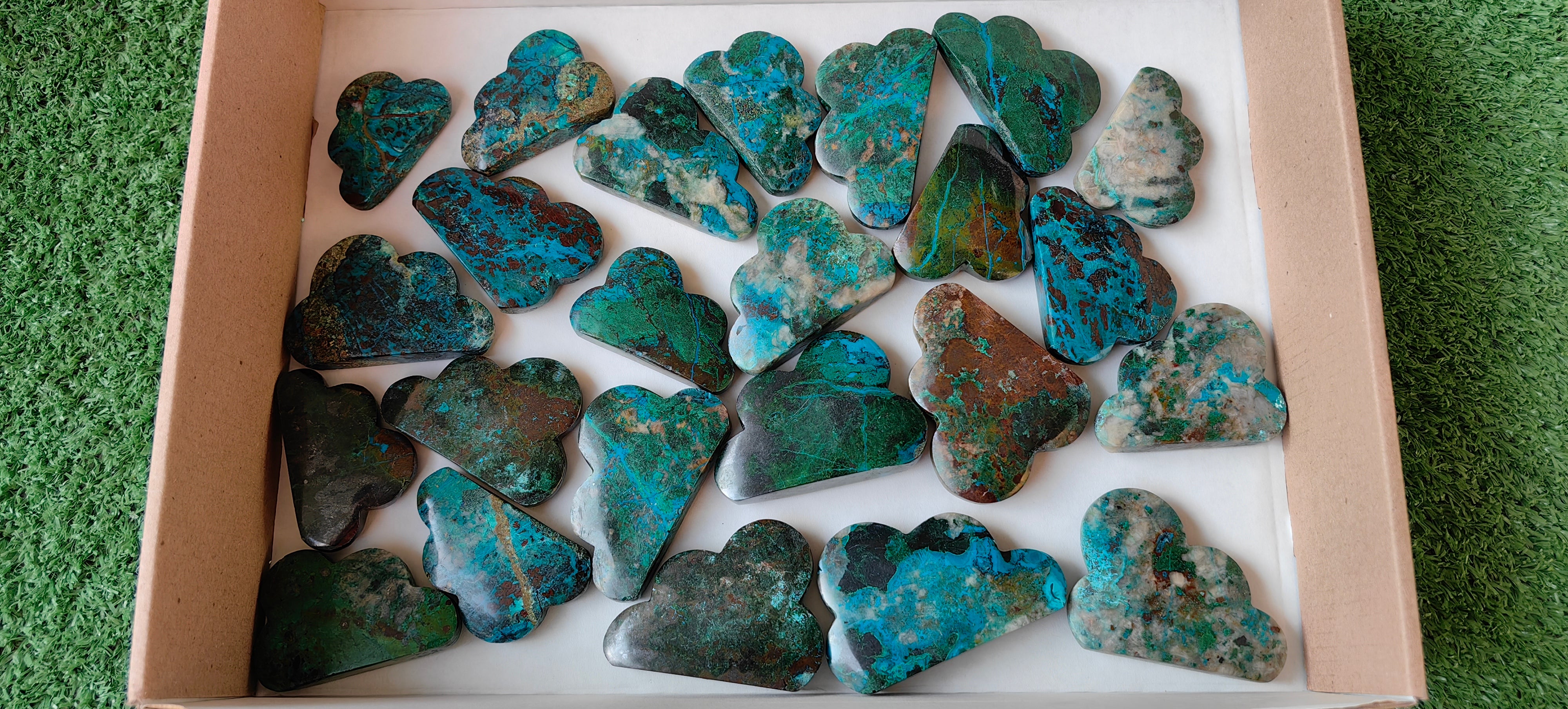 Lot 24 pcs Chrysocolla Clouds