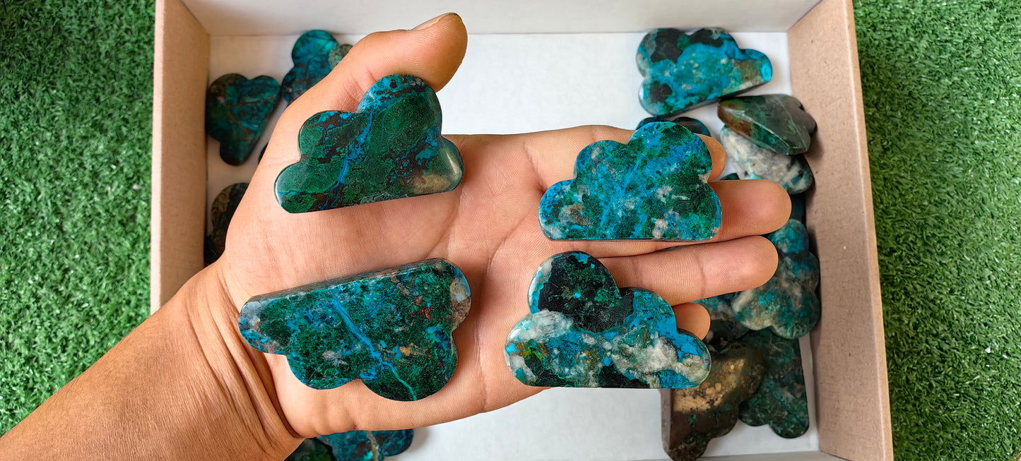 Lot 24 pcs Chrysocolla Clouds