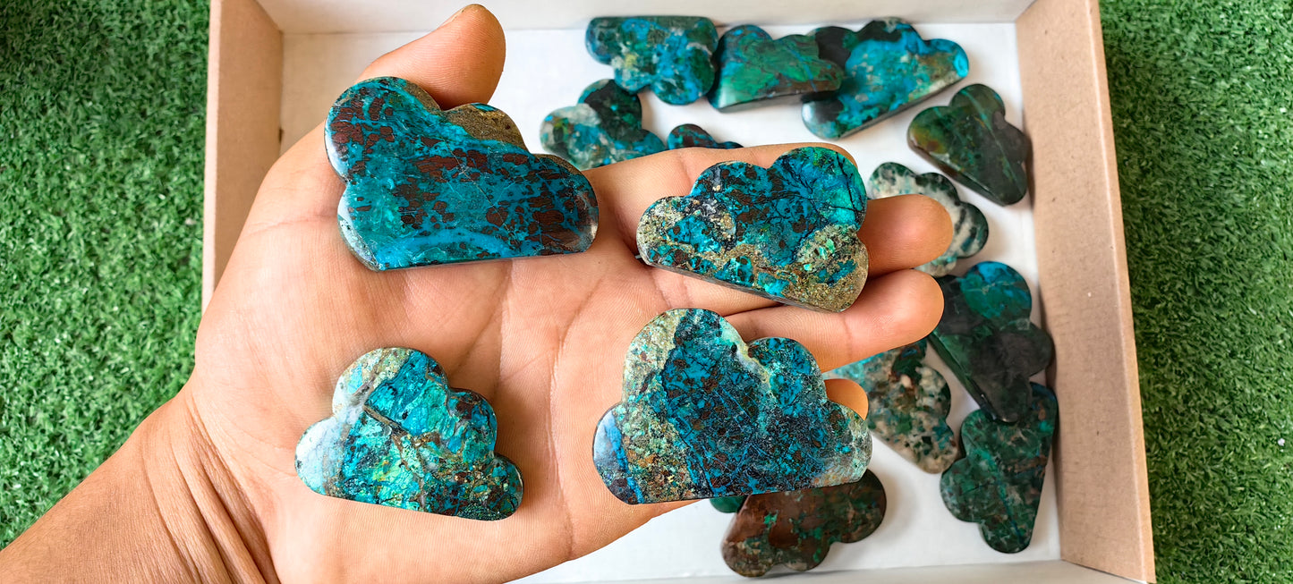 Lot 24 pcs Chrysocolla Clouds