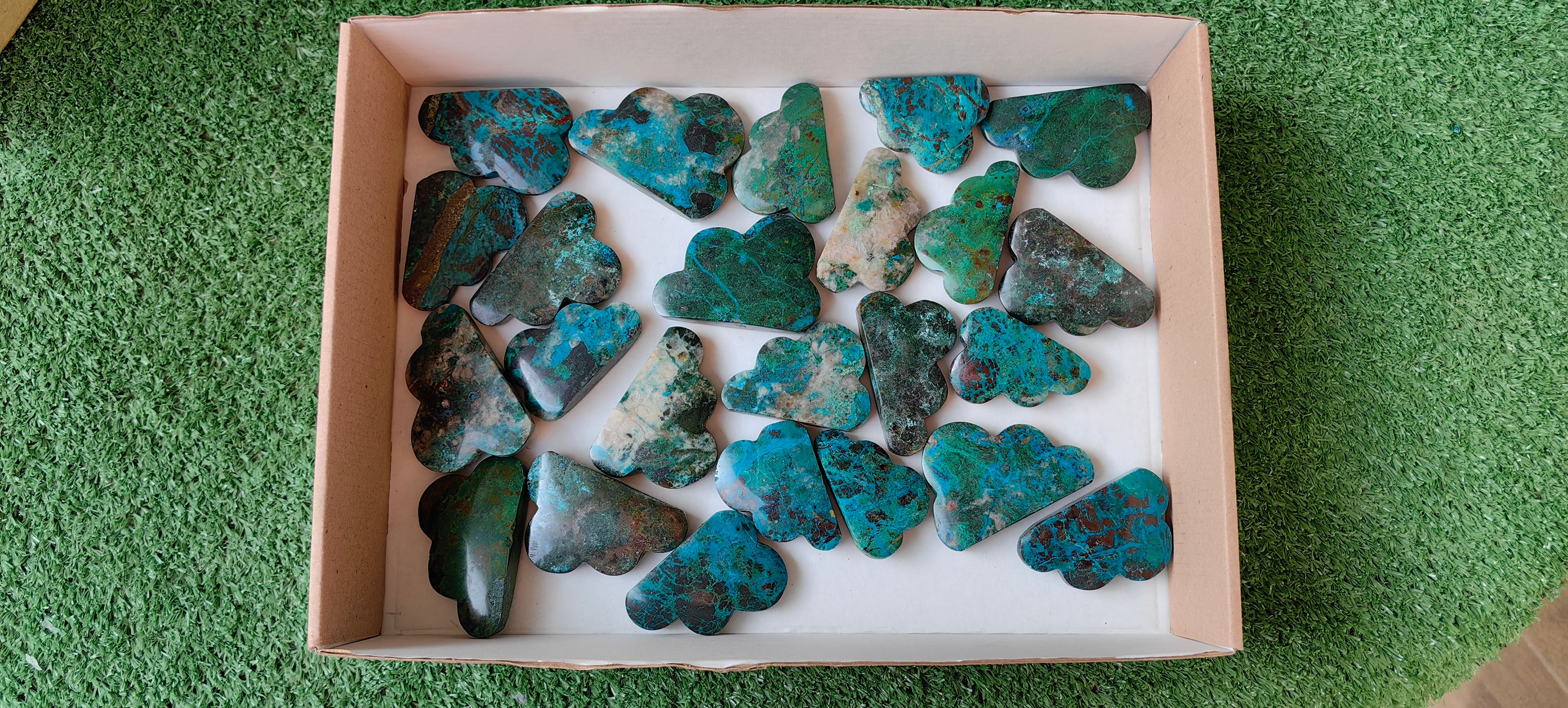 Lot 24 pcs Chrysocolla Clouds