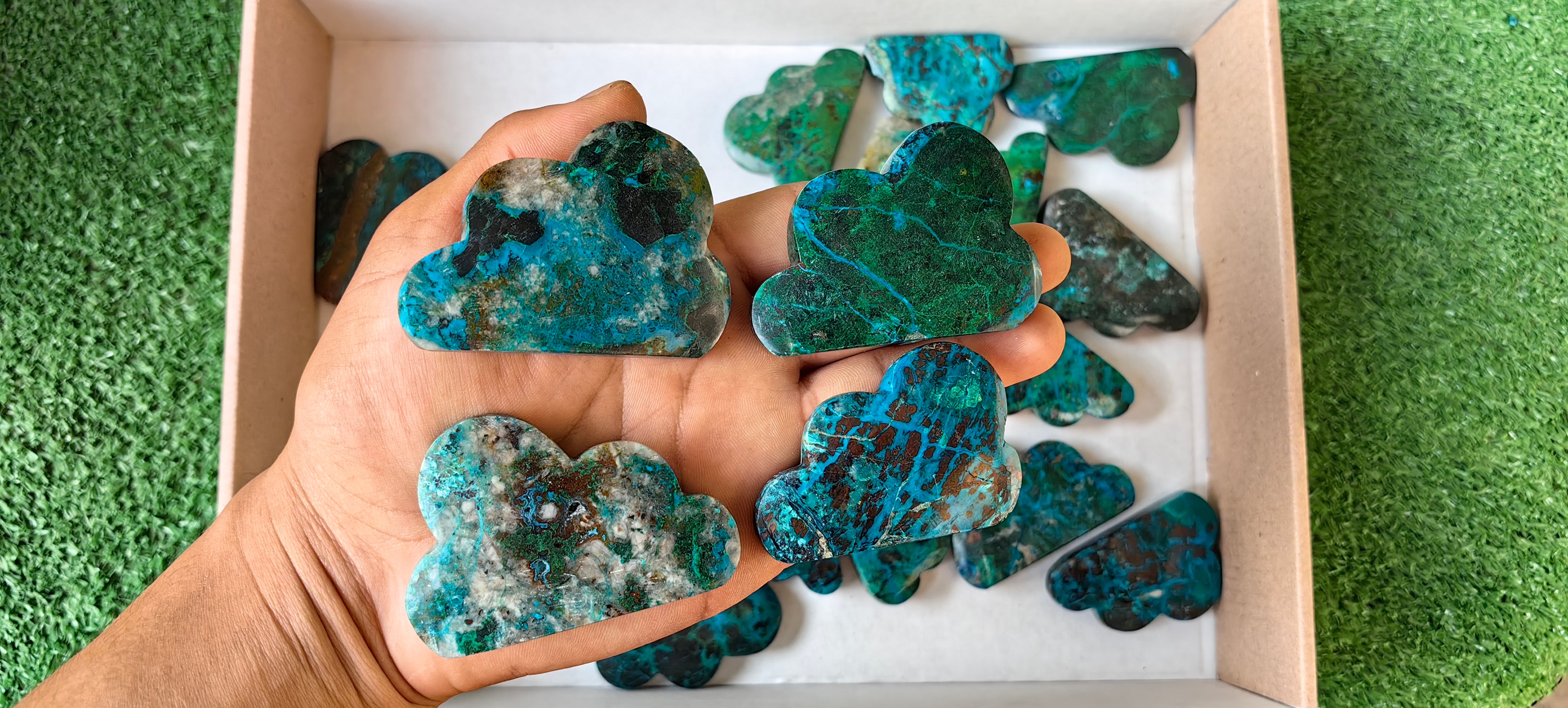 Lot 24 pcs Chrysocolla Clouds