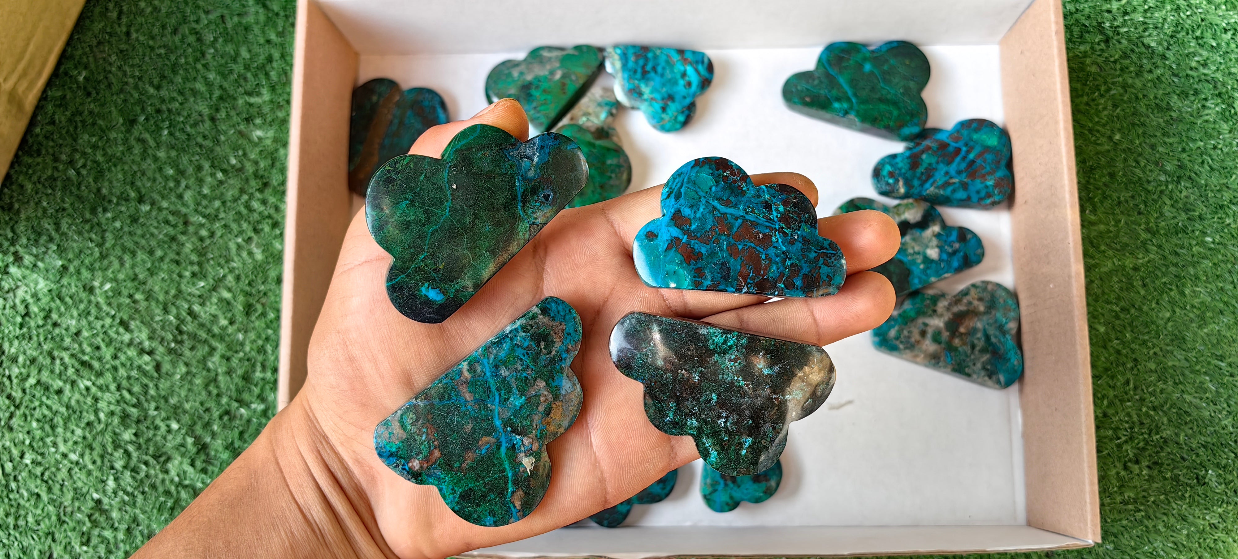 Lot 24 pcs Chrysocolla Clouds