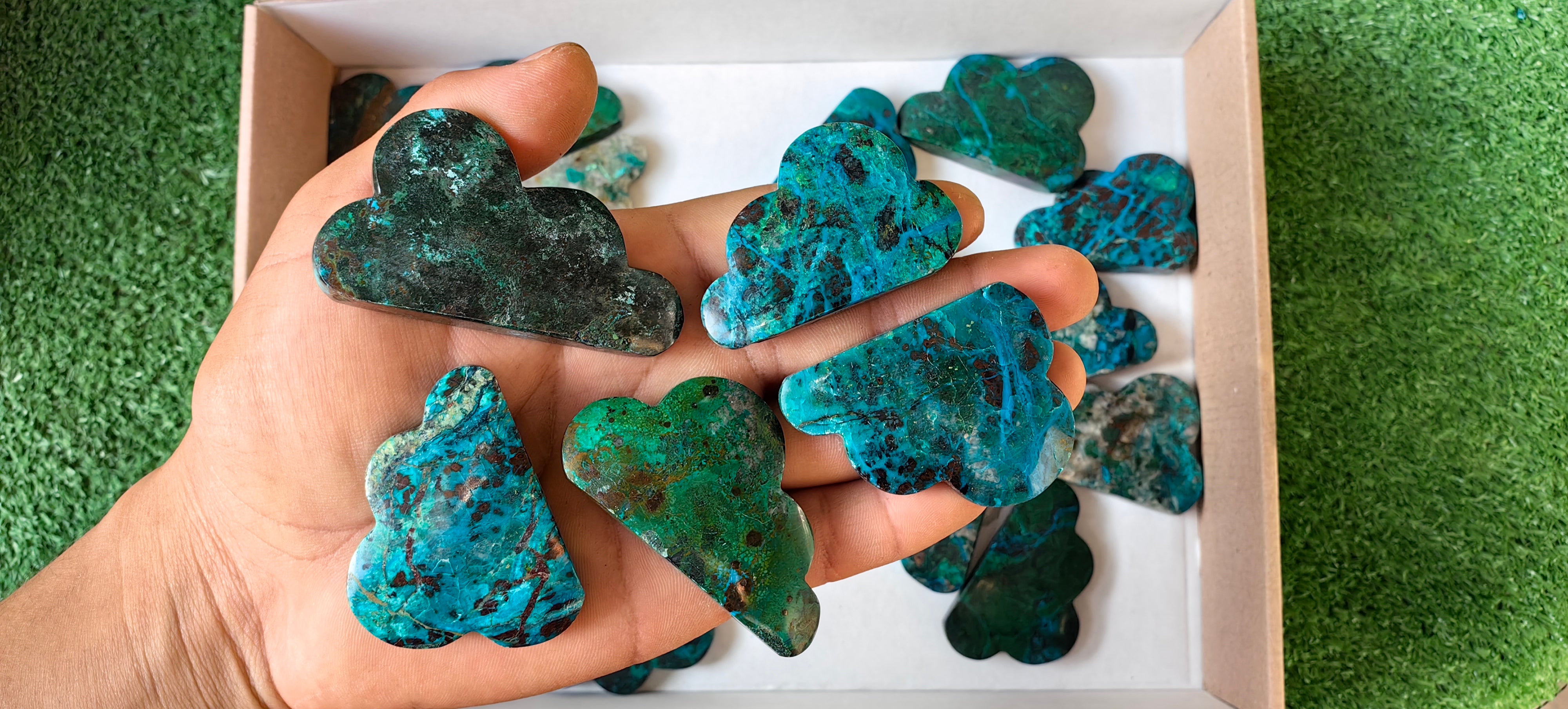 Lot 24 pcs Chrysocolla Clouds
