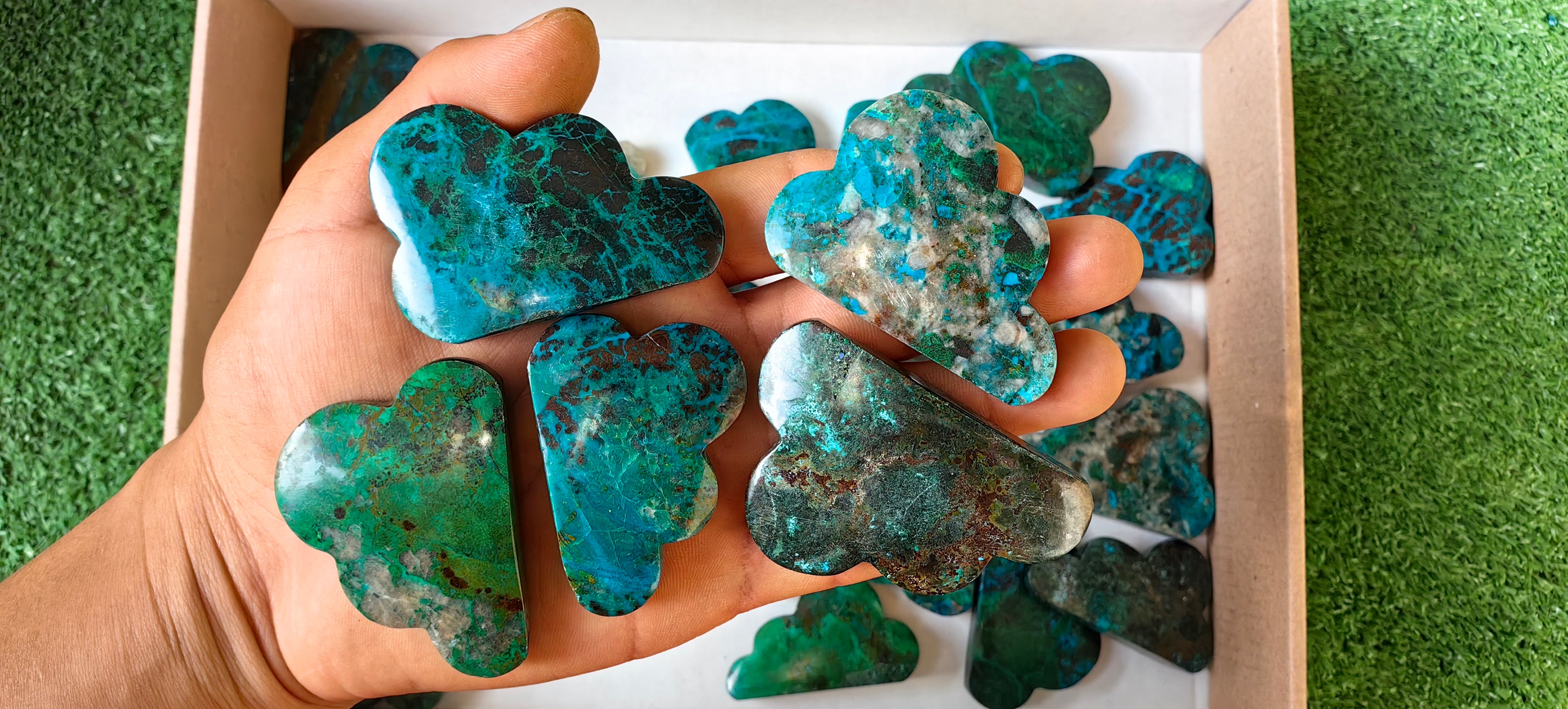 Lot 24 pcs Chrysocolla Clouds