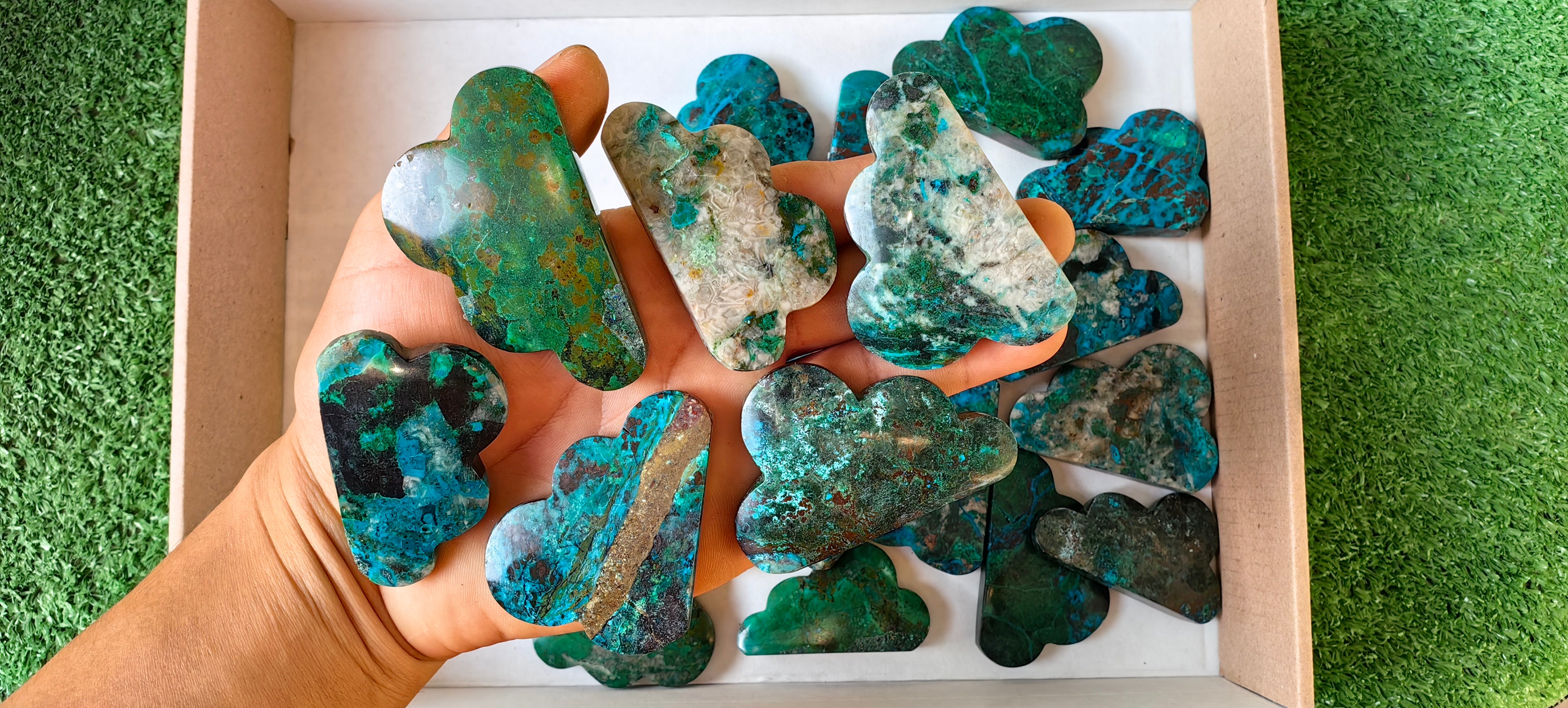Lot 24 pcs Chrysocolla Clouds