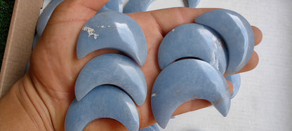 Lot 52 pcs Angelite moon