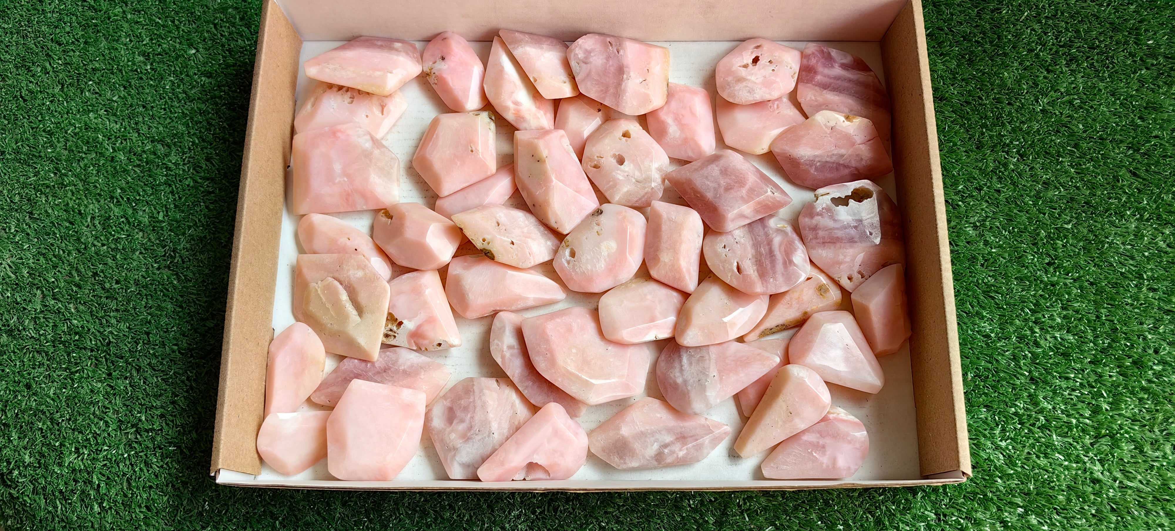 Lot 46 pcs Pink Opal Free Form Faceted