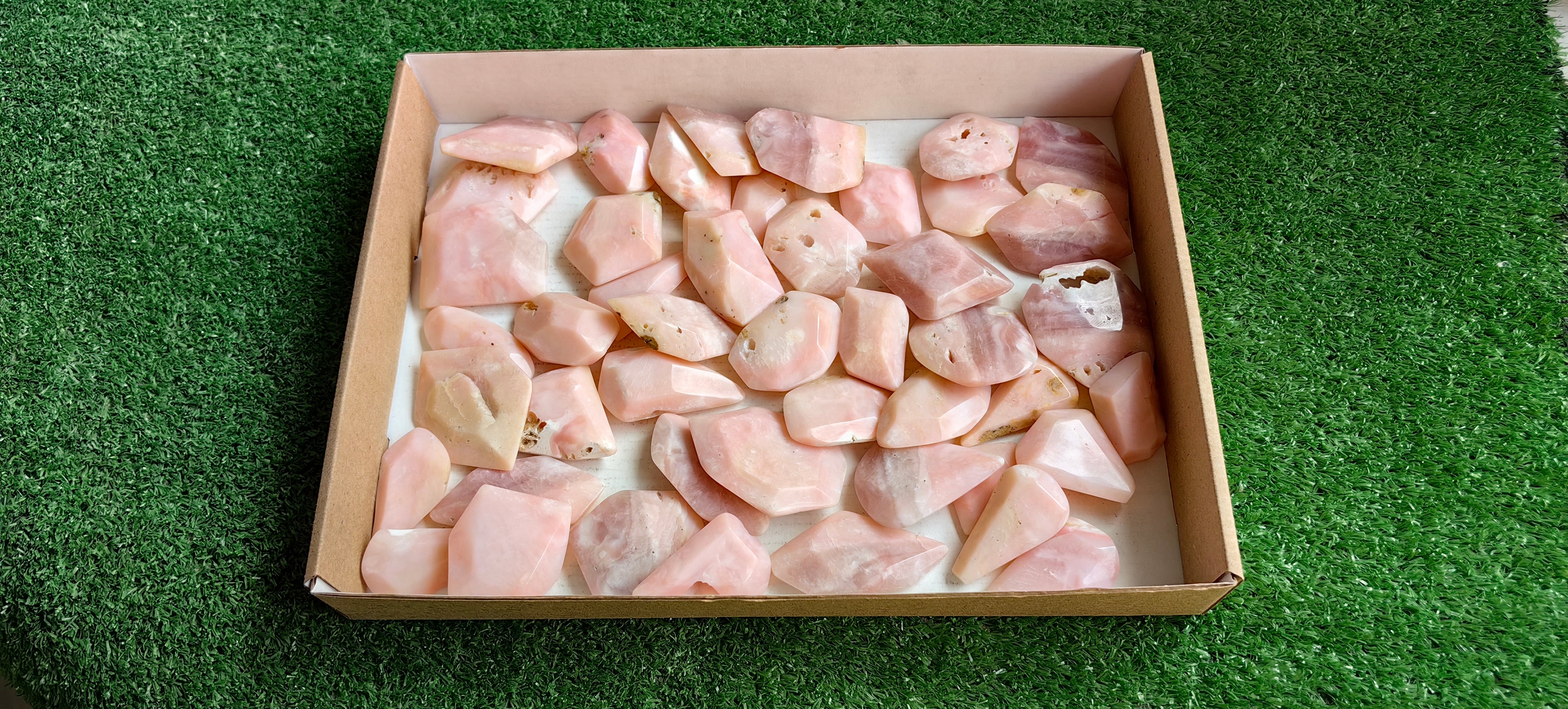 Lot 46 pcs Pink Opal Free Form Faceted