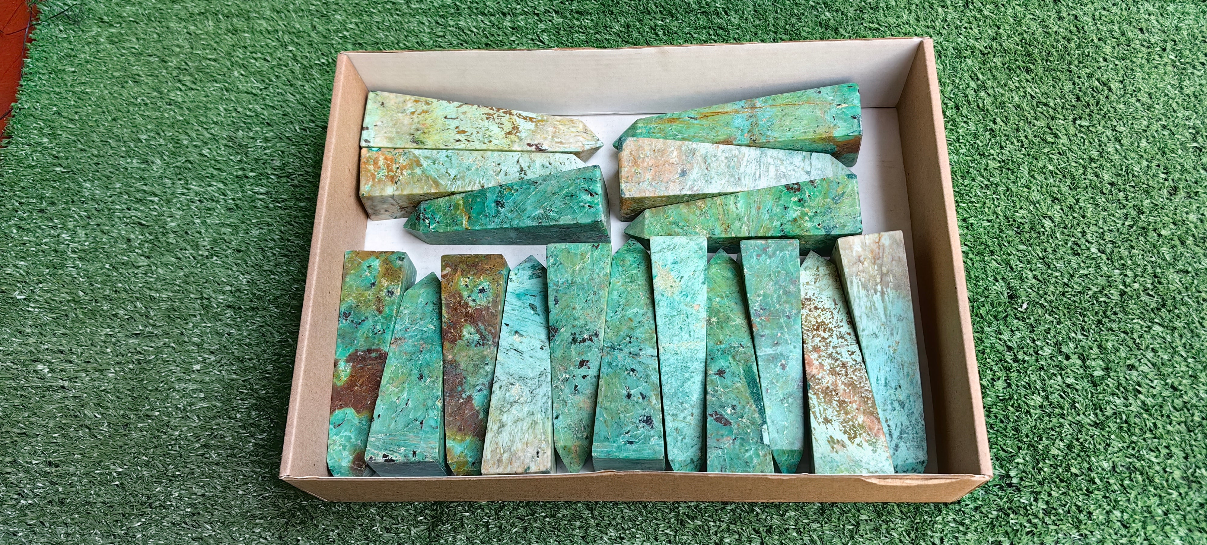 Lot 17 pcs Peruvian Turquoise Tower