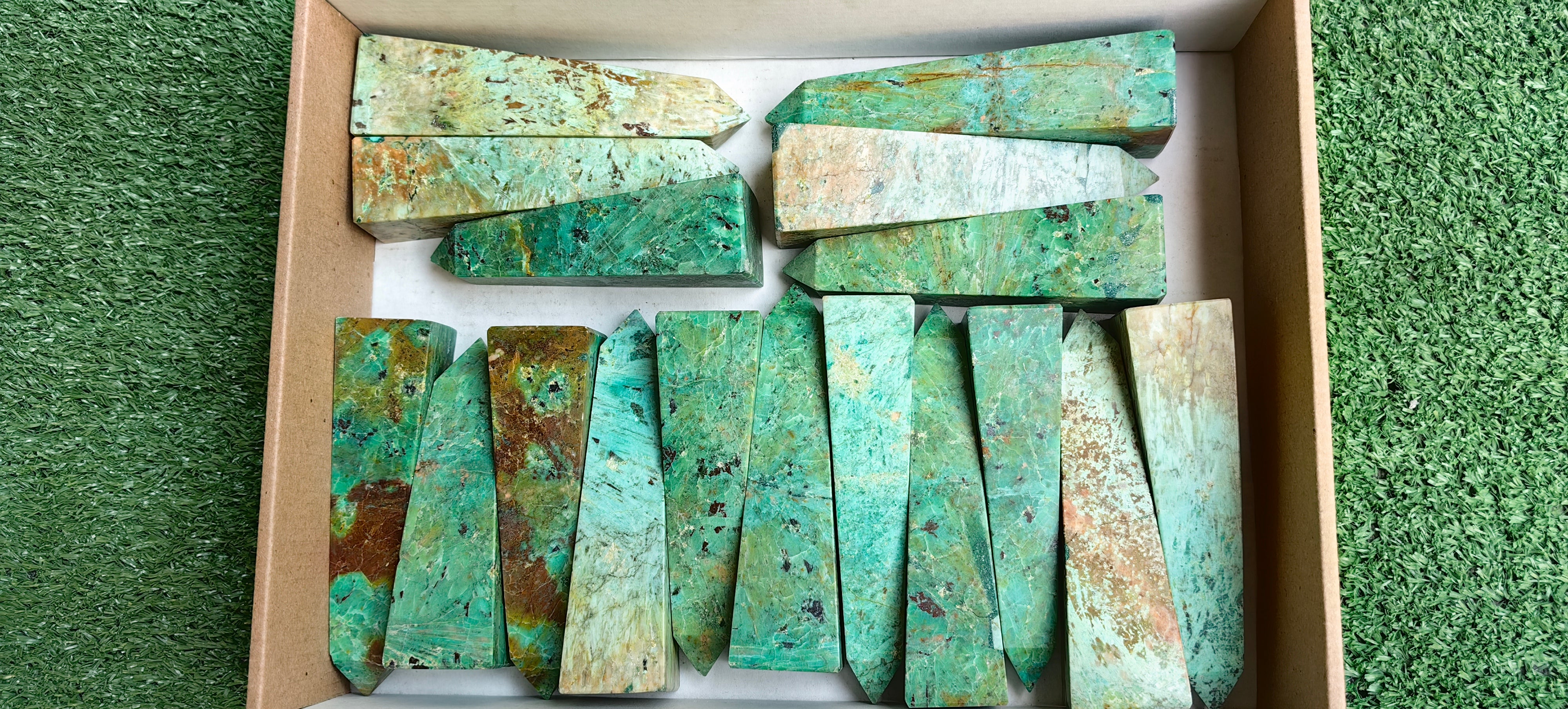 Lot 17 pcs Peruvian Turquoise Tower