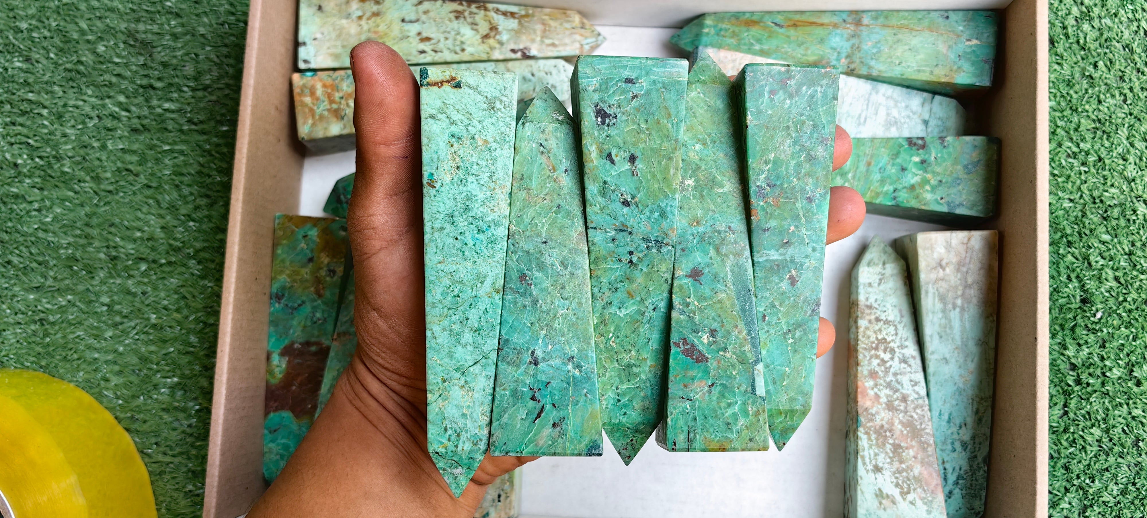 Lot 17 pcs Peruvian Turquoise Tower