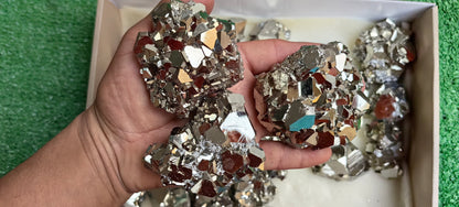 Lot 34 pcs Pyrite Triangle