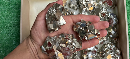 Lot 34 pcs Pyrite Triangle