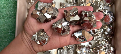 Lot 34 pcs Pyrite Triangle