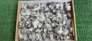 Lot 45 pcs Pyrite Cubic with Calcite