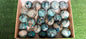 Lot 25 pc Chrysocolla Quartz Sphere