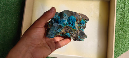 Lot 1 pc Chrysocolla on Quartz