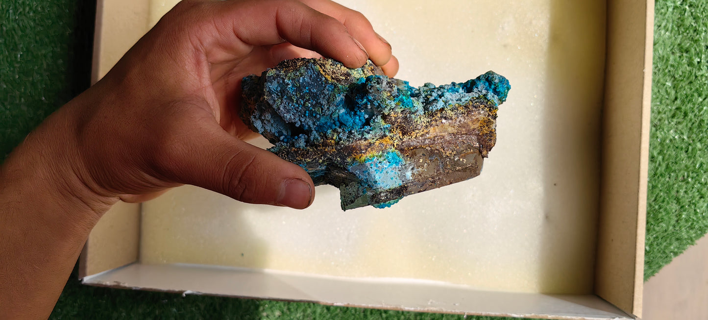 Lot 1 pc Chrysocolla on Quartz