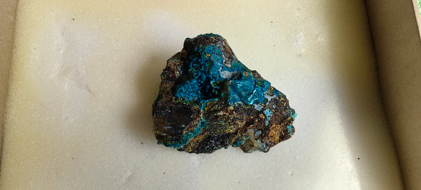 Lot 1 Chrysocolla on Quartz