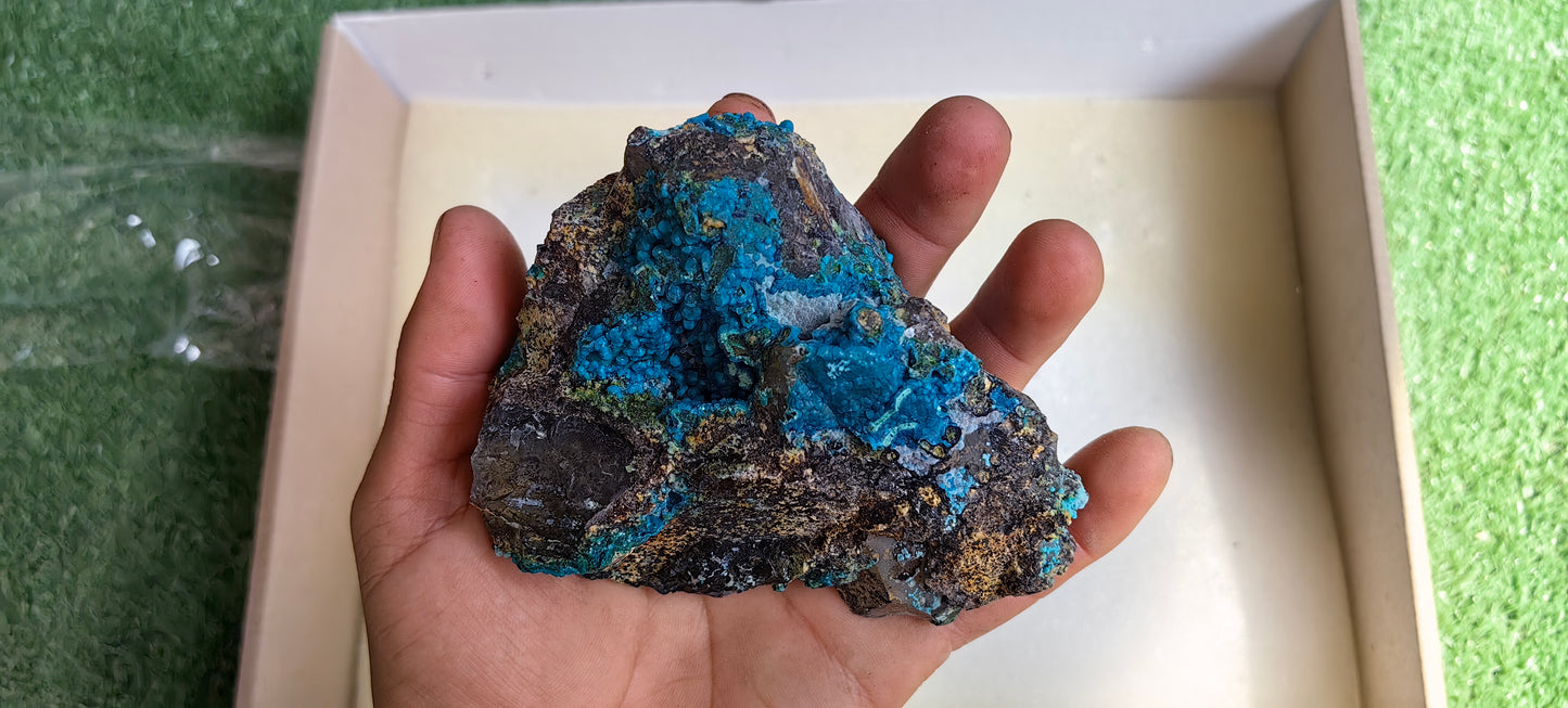 Lot 1 Chrysocolla on Quartz