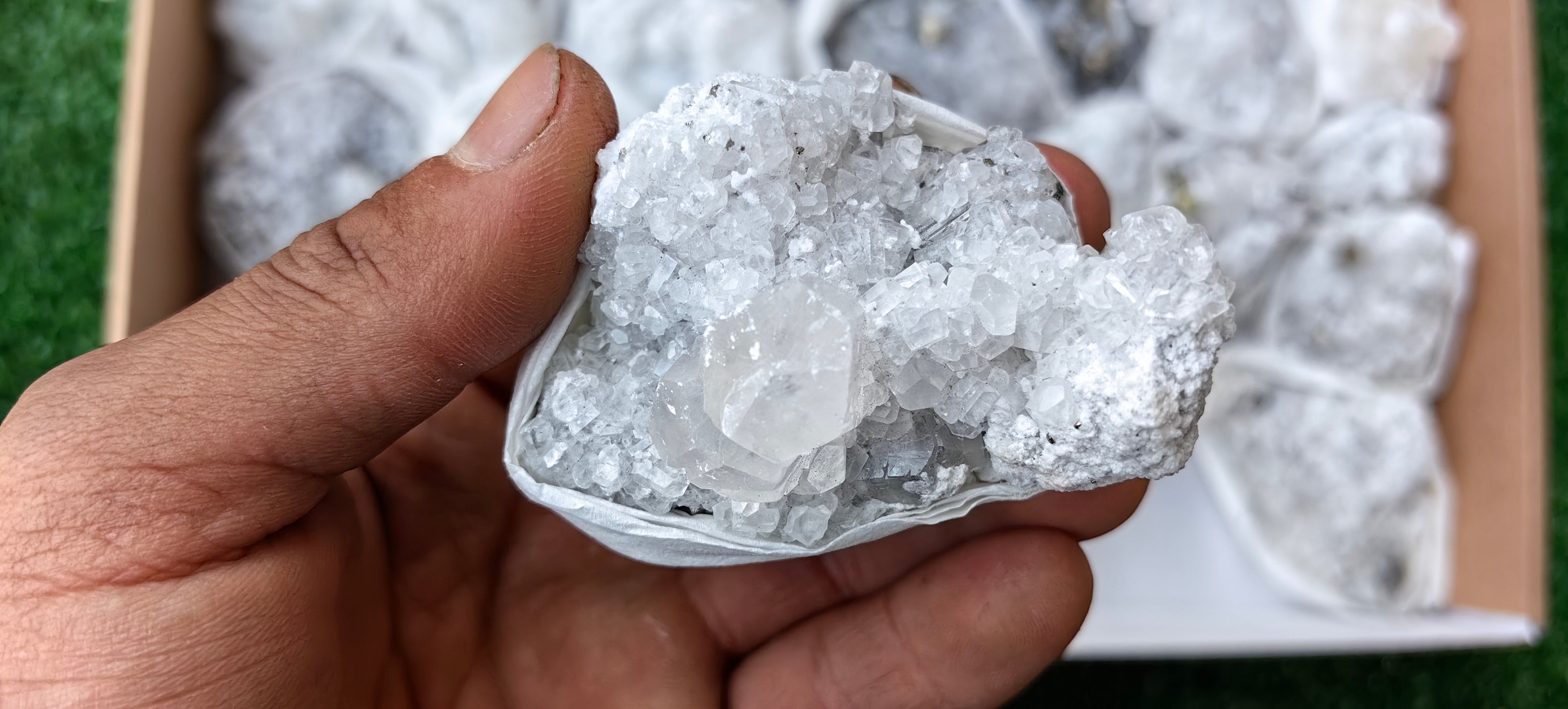 Lot 46 Pcs Pyrite with Calcite*