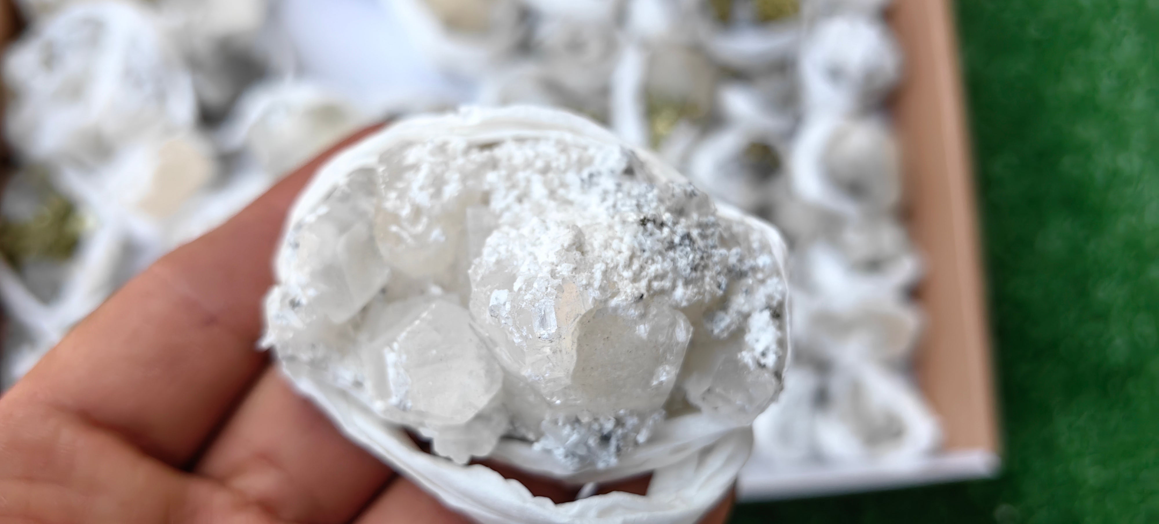 Lot 51 Pcs Pyrite with Calcite*