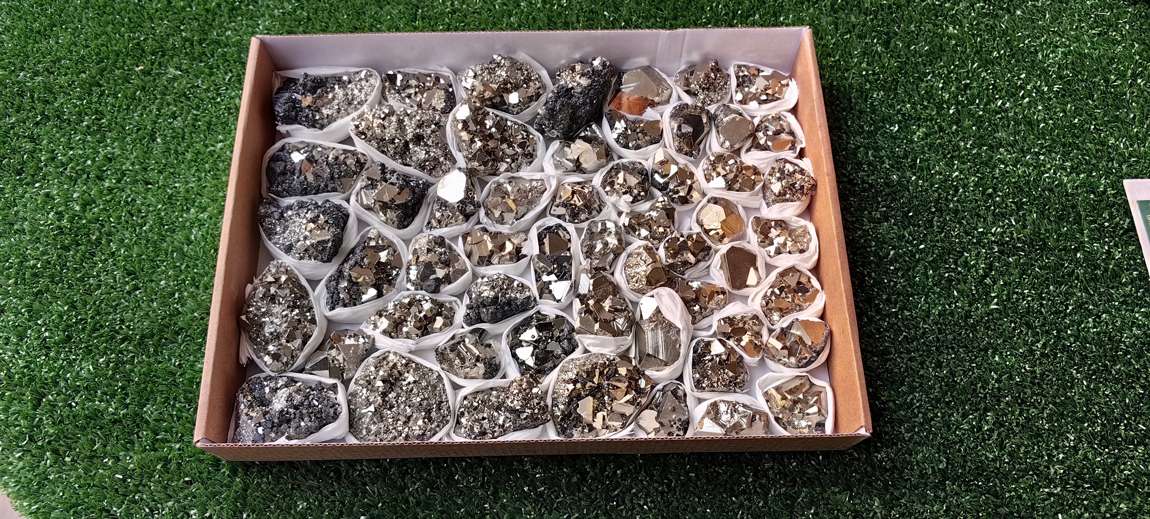 Lot 54 pieces Pyrite with Sphalerite**