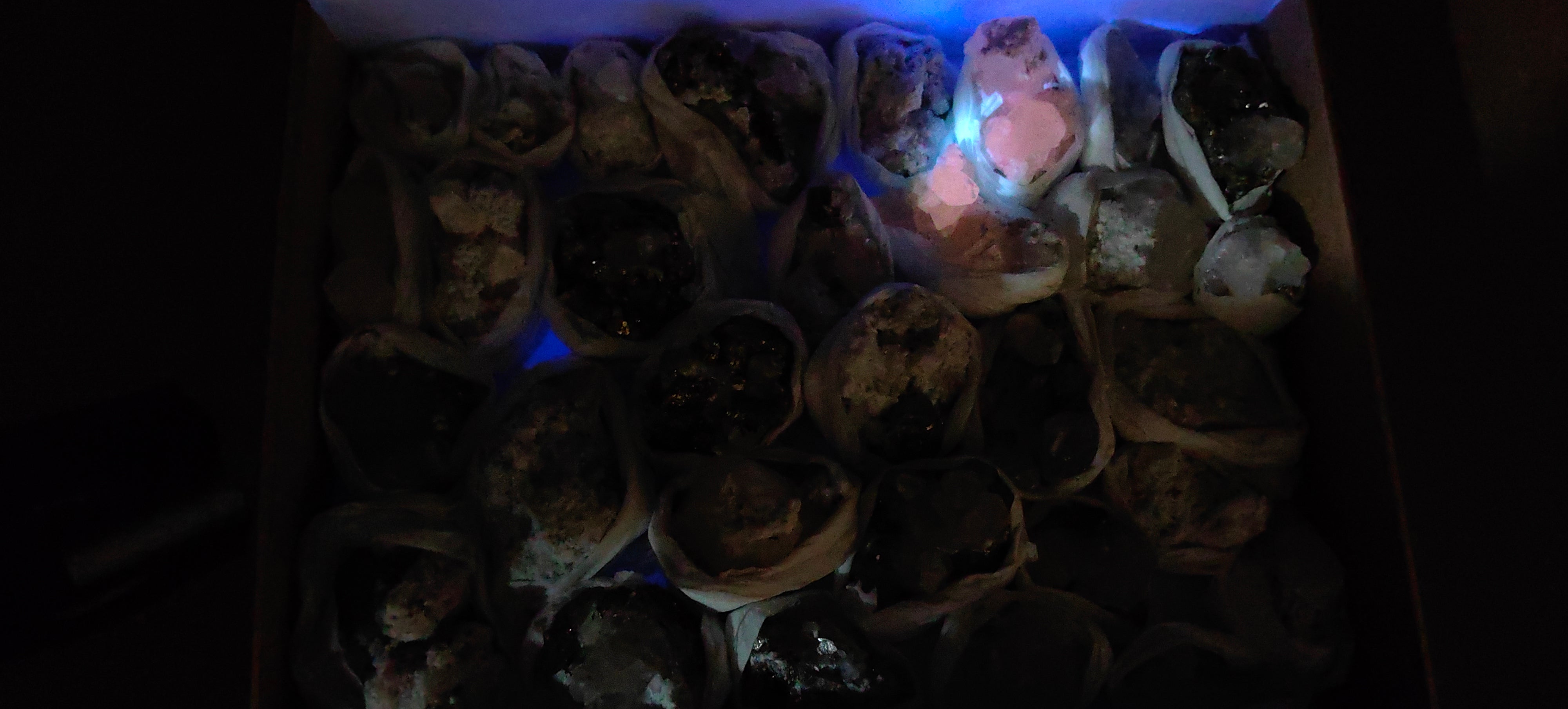 Lot 31 Pcs Pyrite with Calcite*