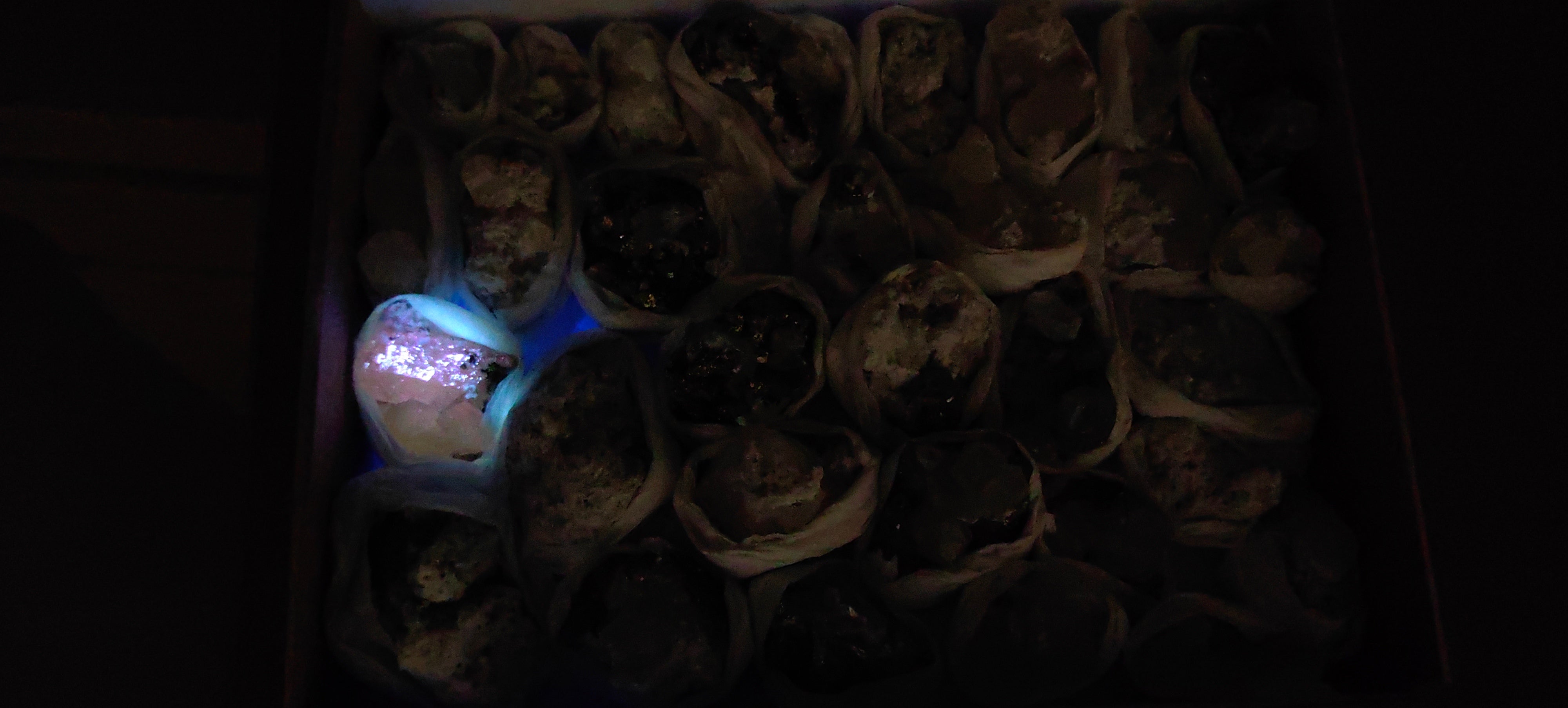 Lot 31 Pcs Pyrite with Calcite*