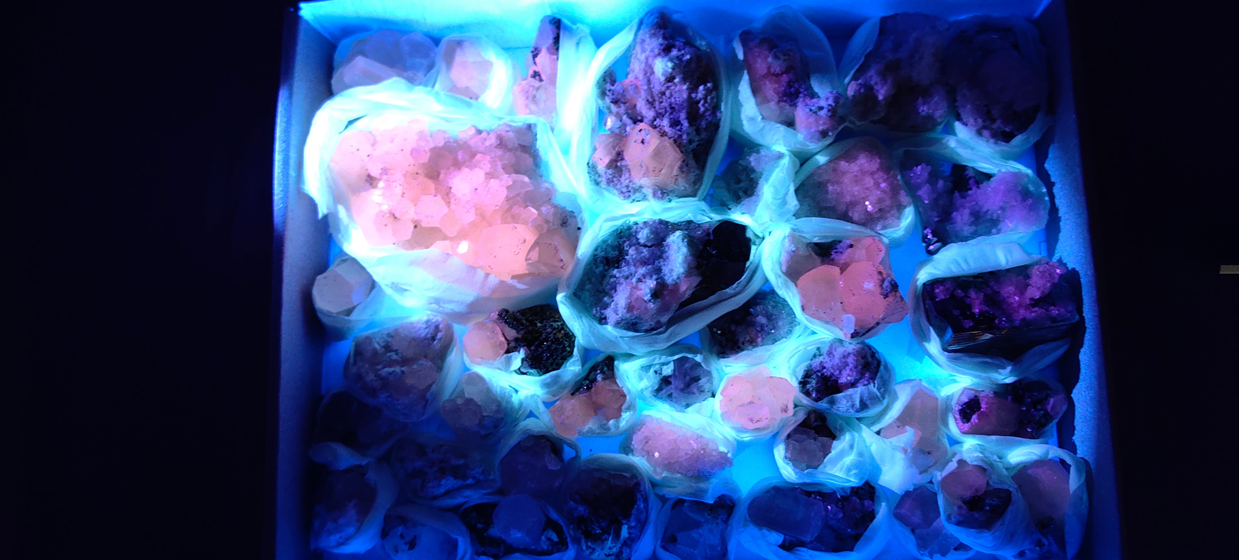 Lot 39 Pcs Pyrite with Calcite*