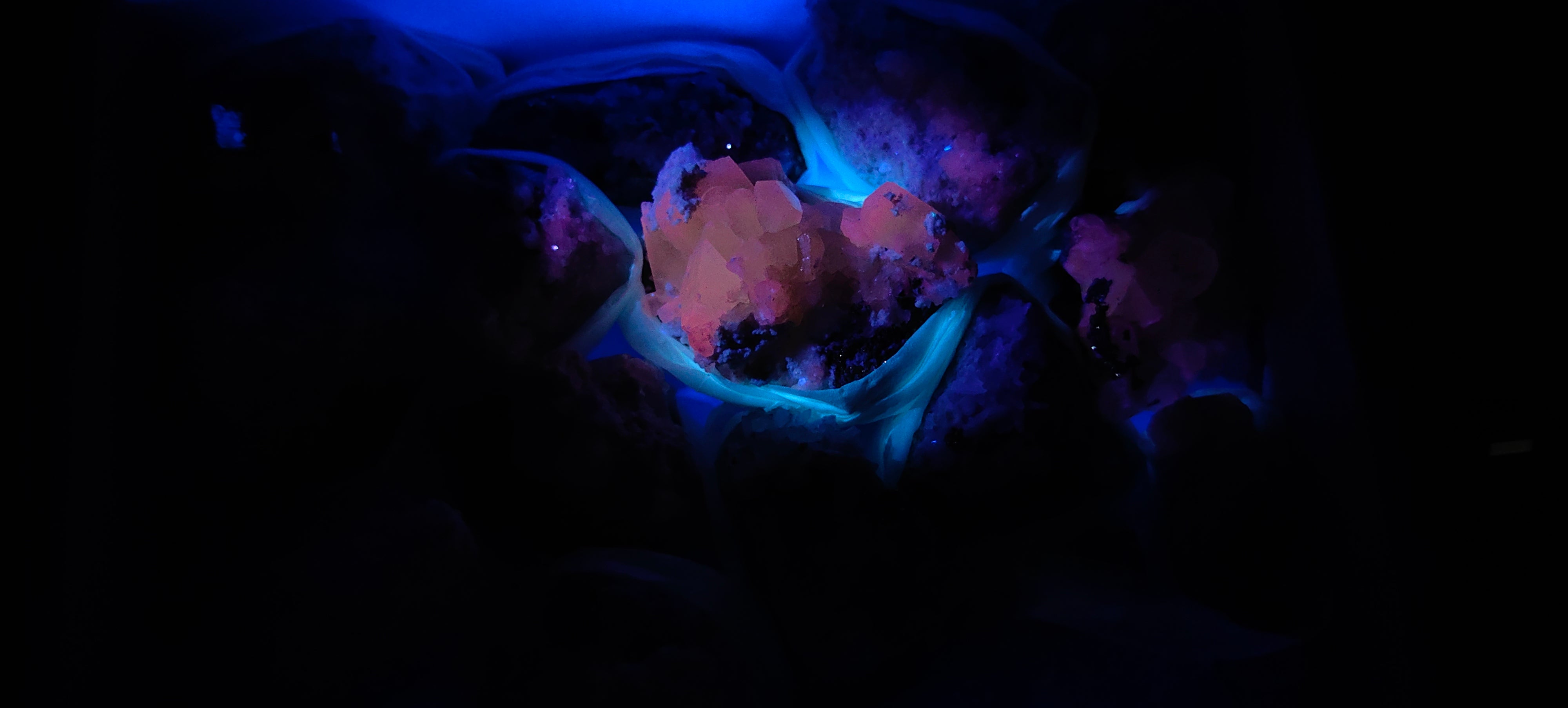 Lot 17 Pcs Pyrite with Calcite*