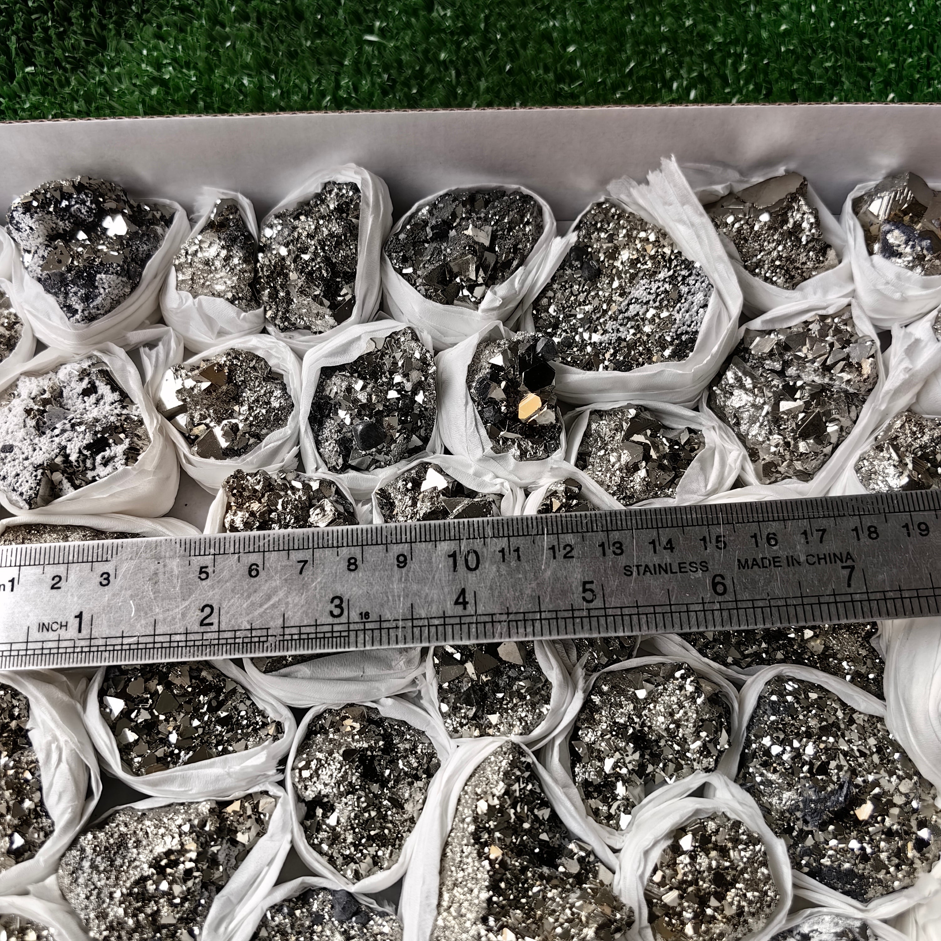Flat pyrite Octahedral