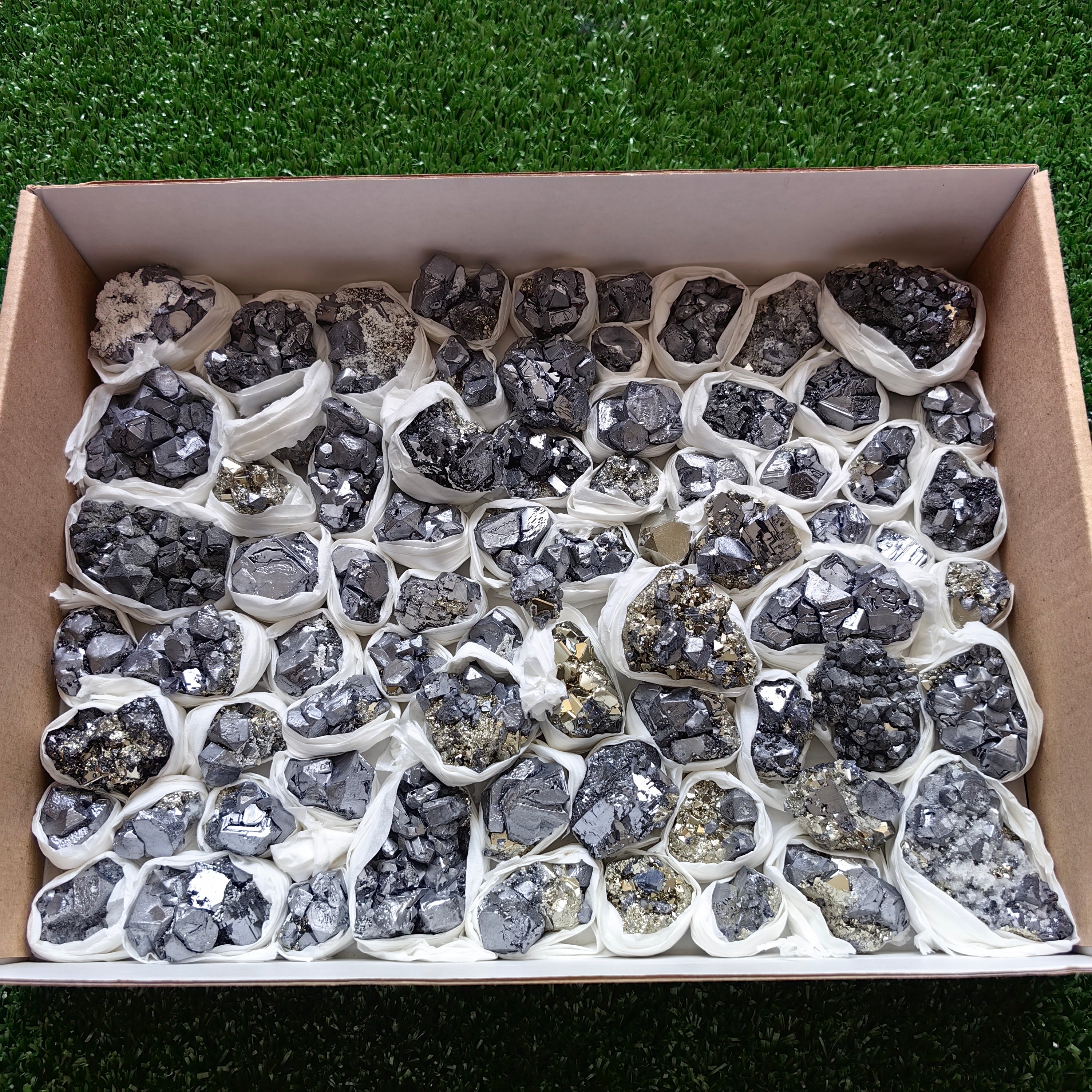 Box pyrite Octahedral with galena