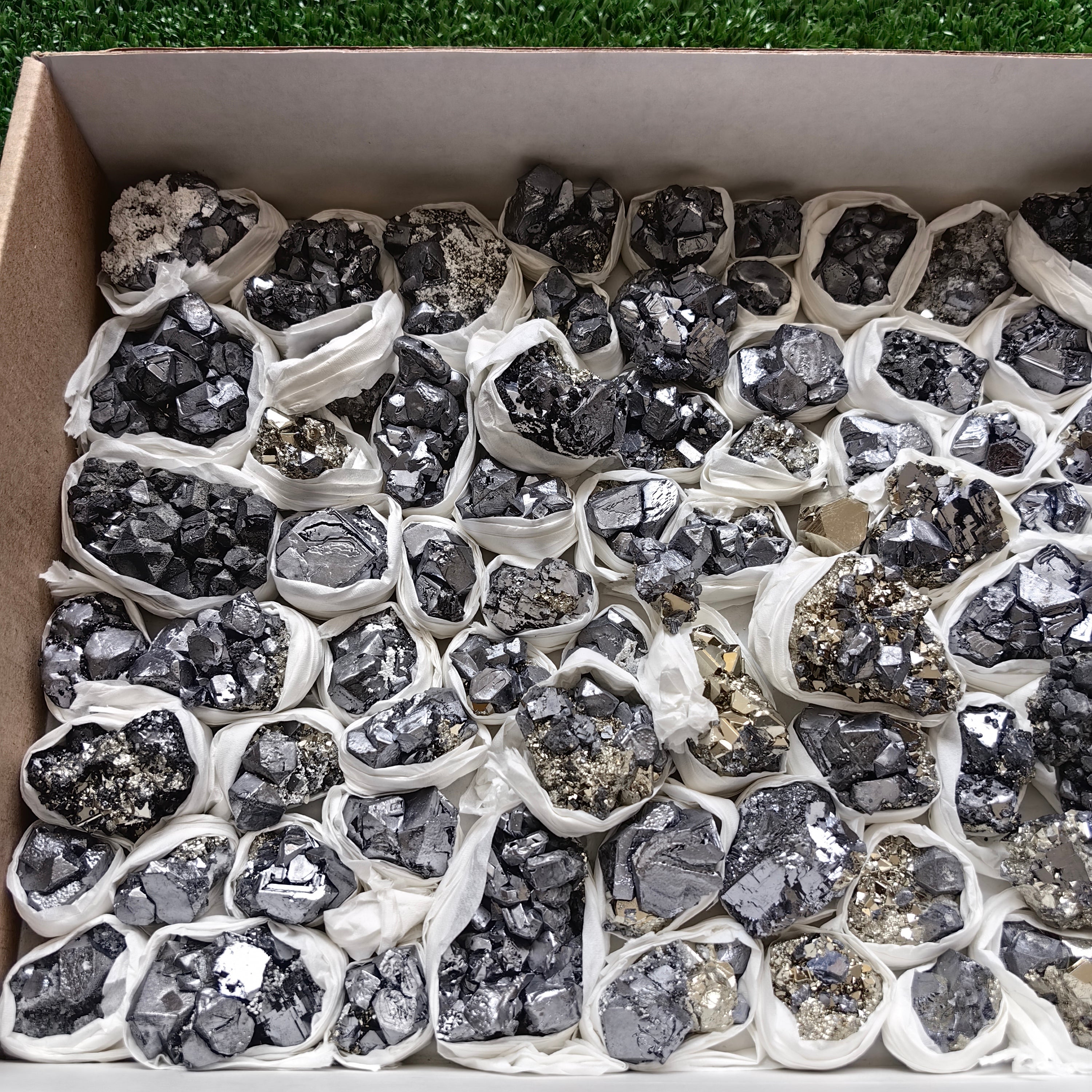 Box pyrite Octahedral with galena