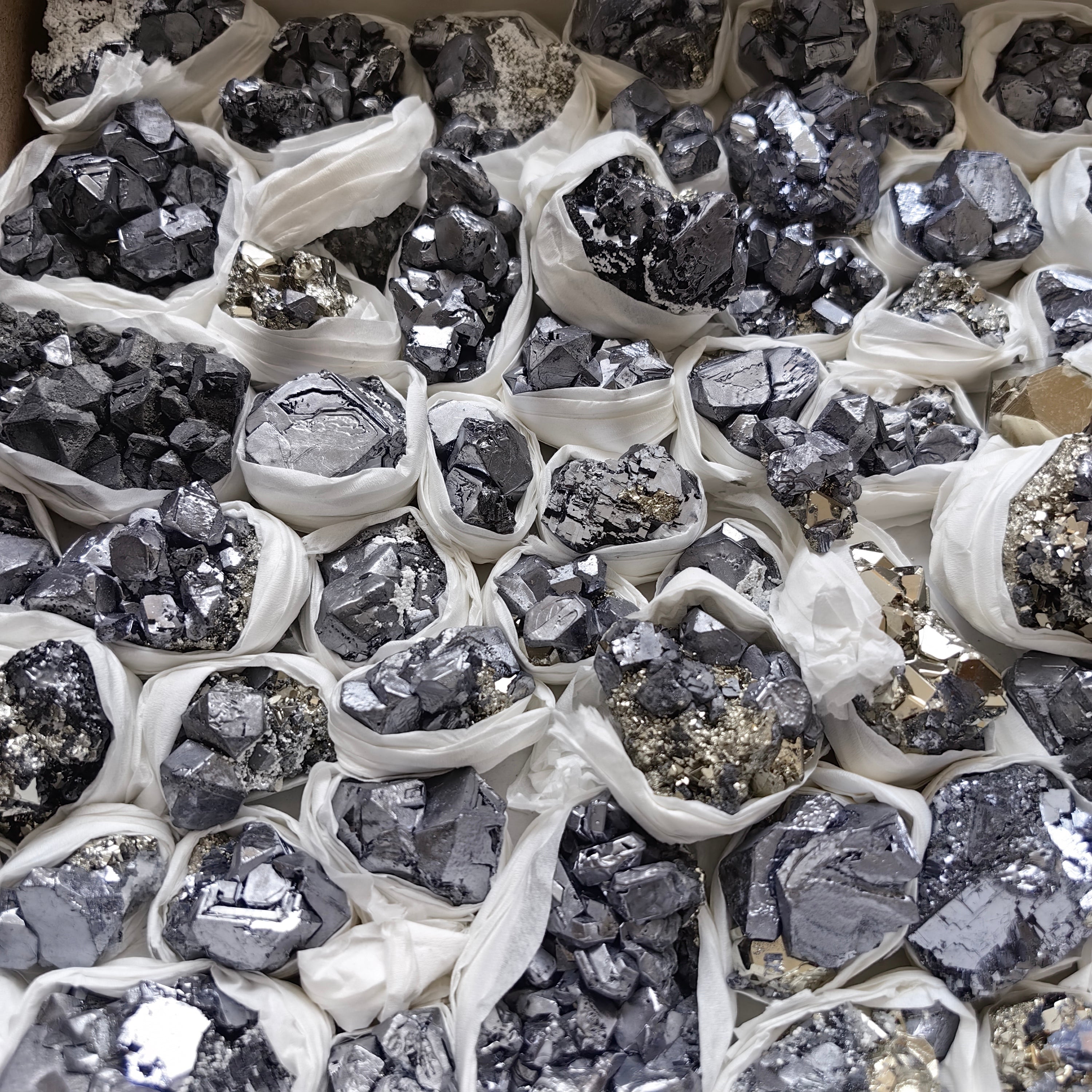 Box pyrite Octahedral with galena