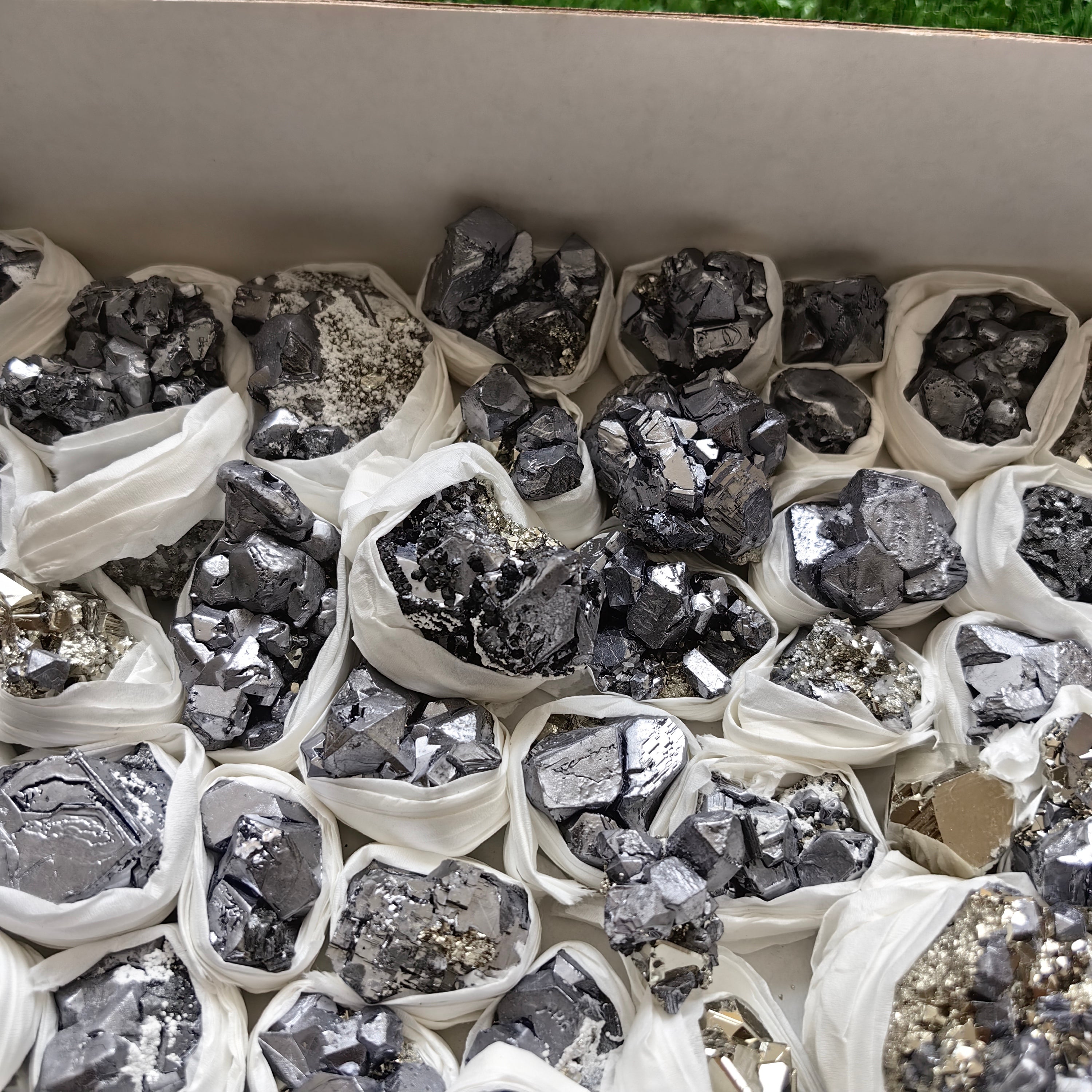 Box pyrite Octahedral with galena