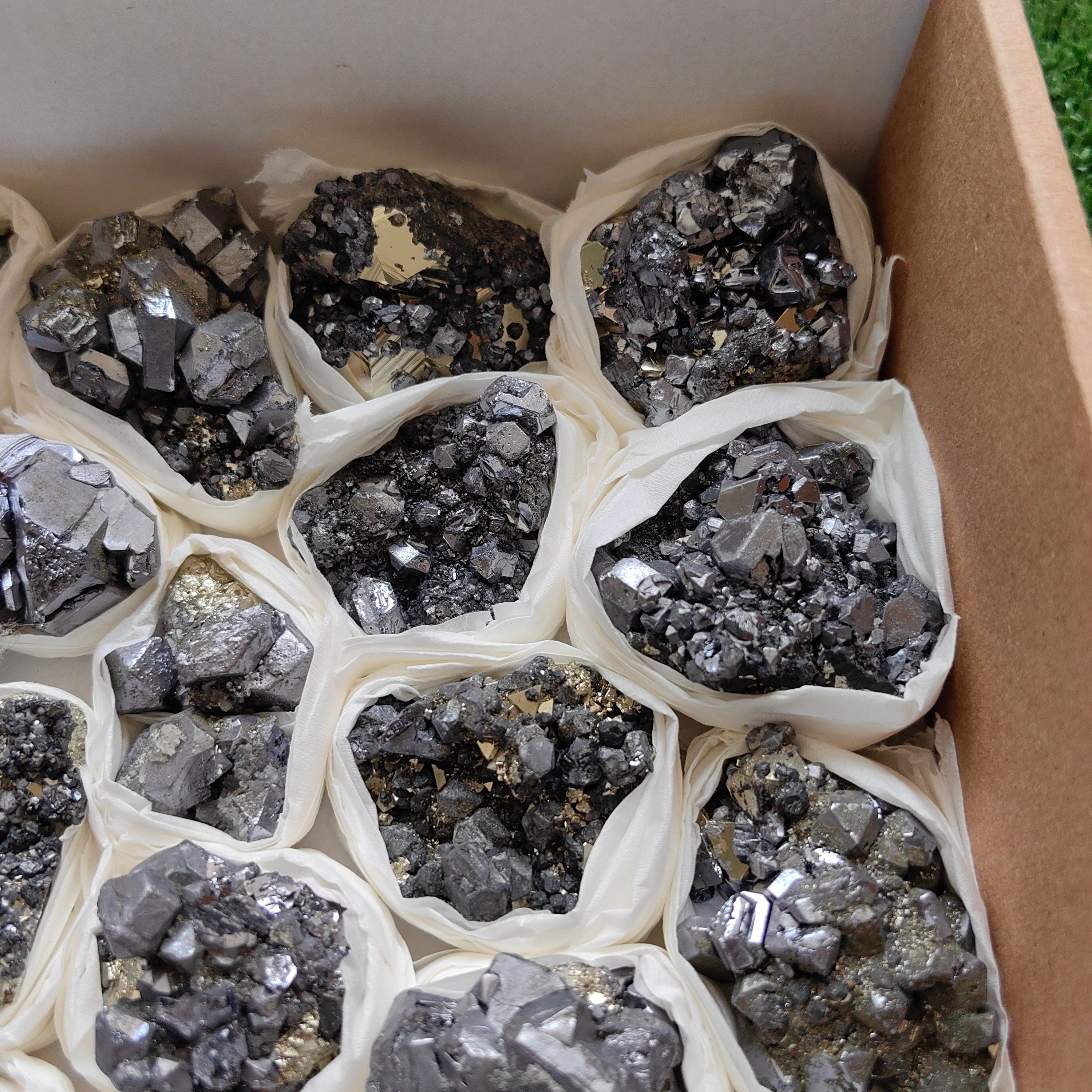 Box pyrite Octahedral with galena