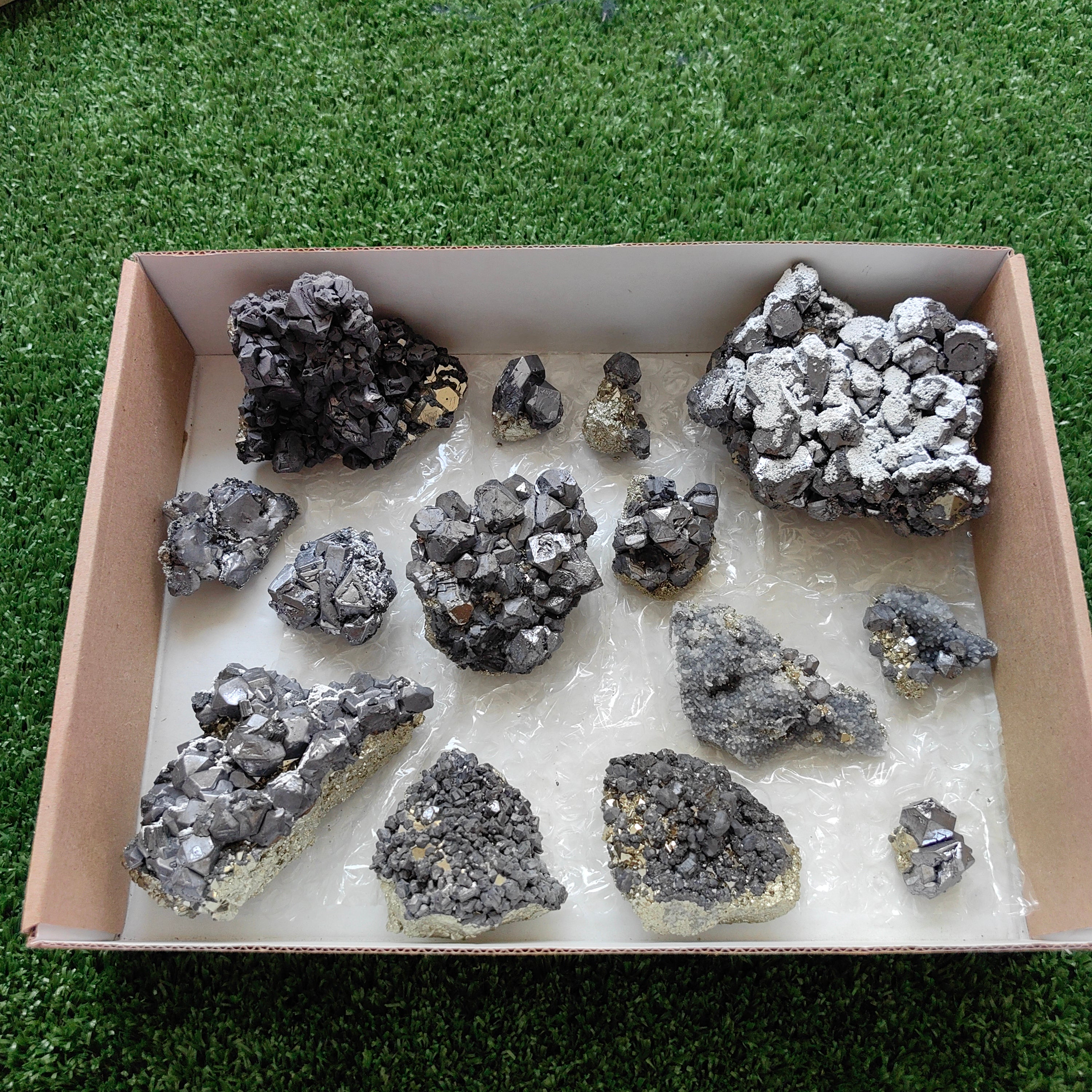 Box galena with pyrite Octahedral