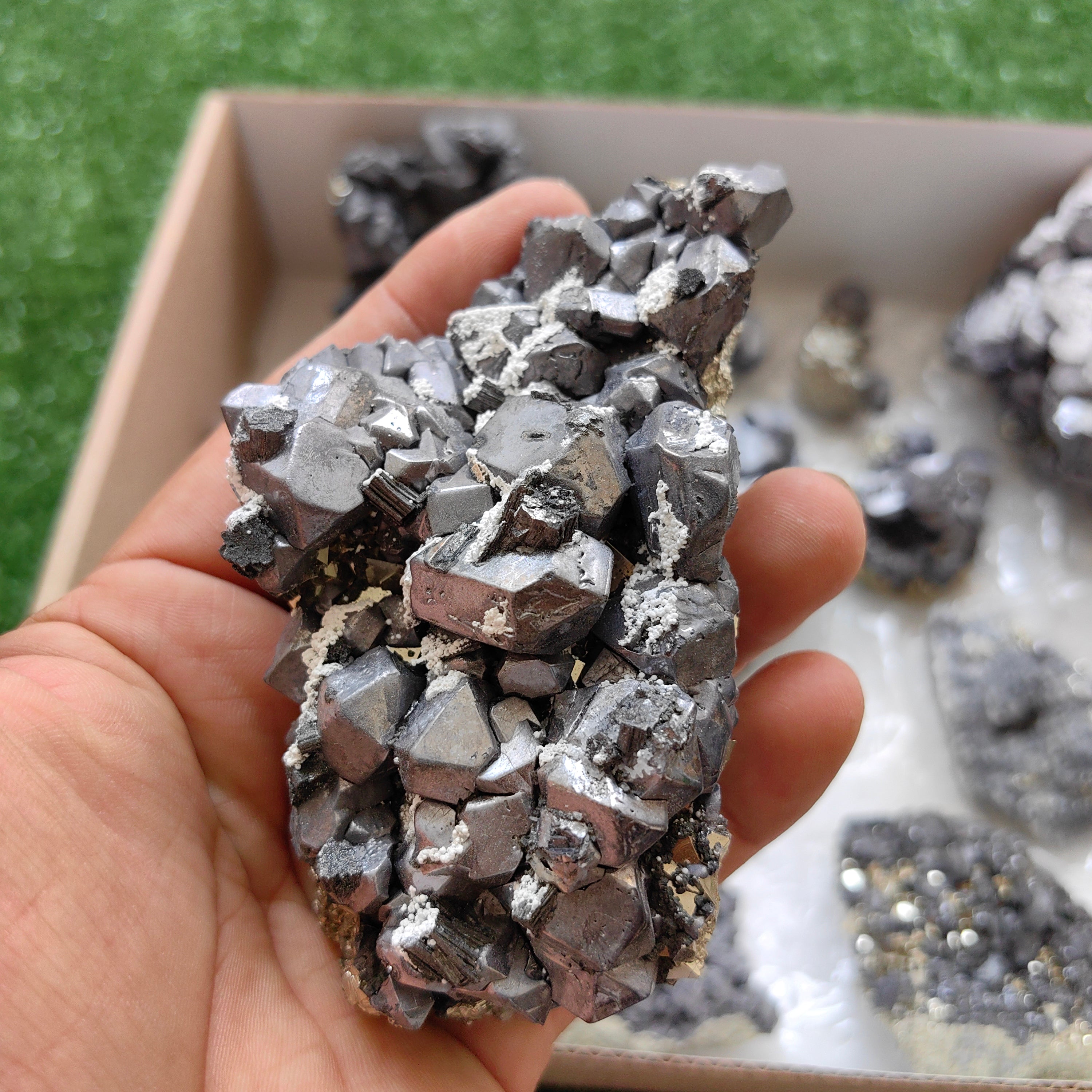 Box galena with pyrite Octahedral