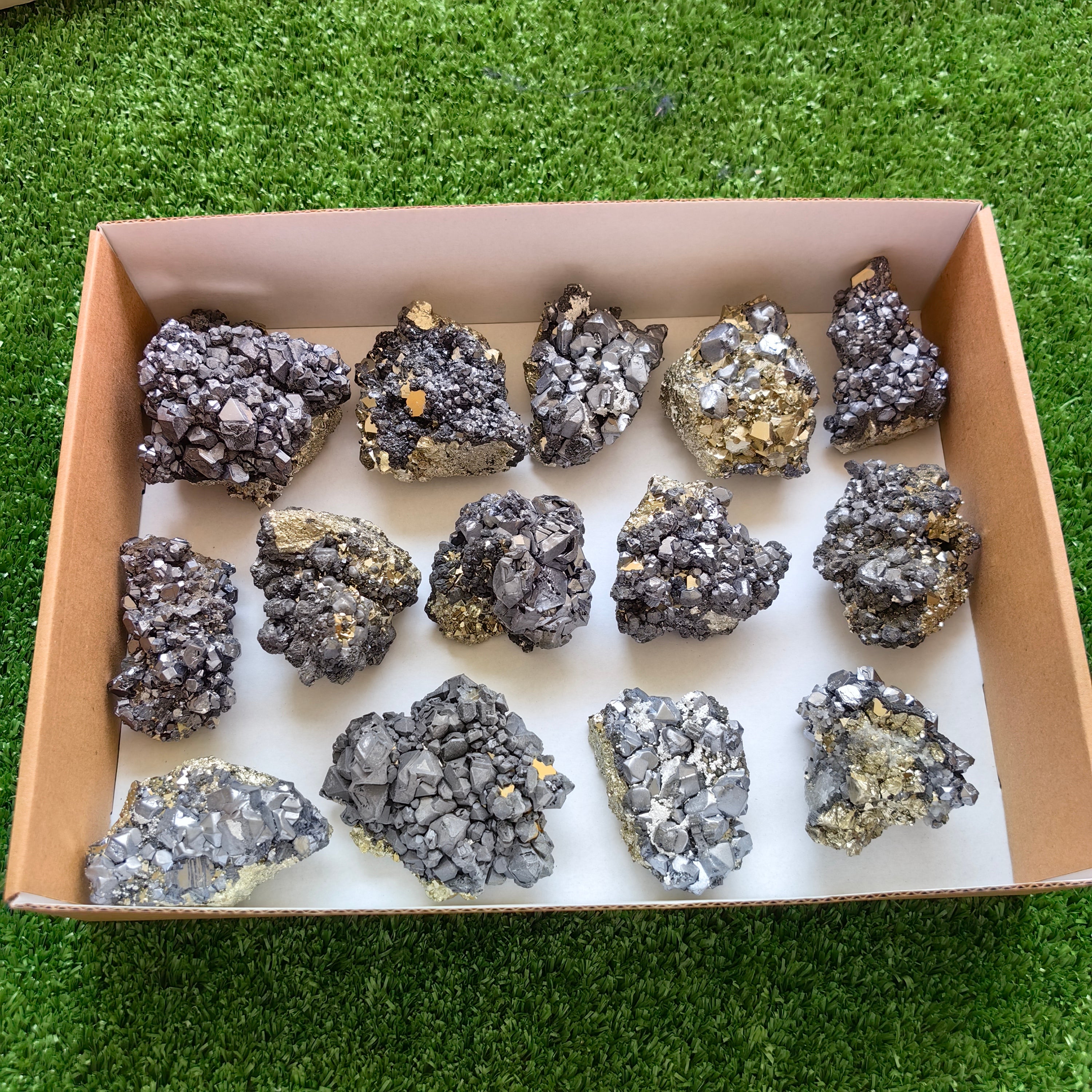 Box galena with pyrite Octahedral