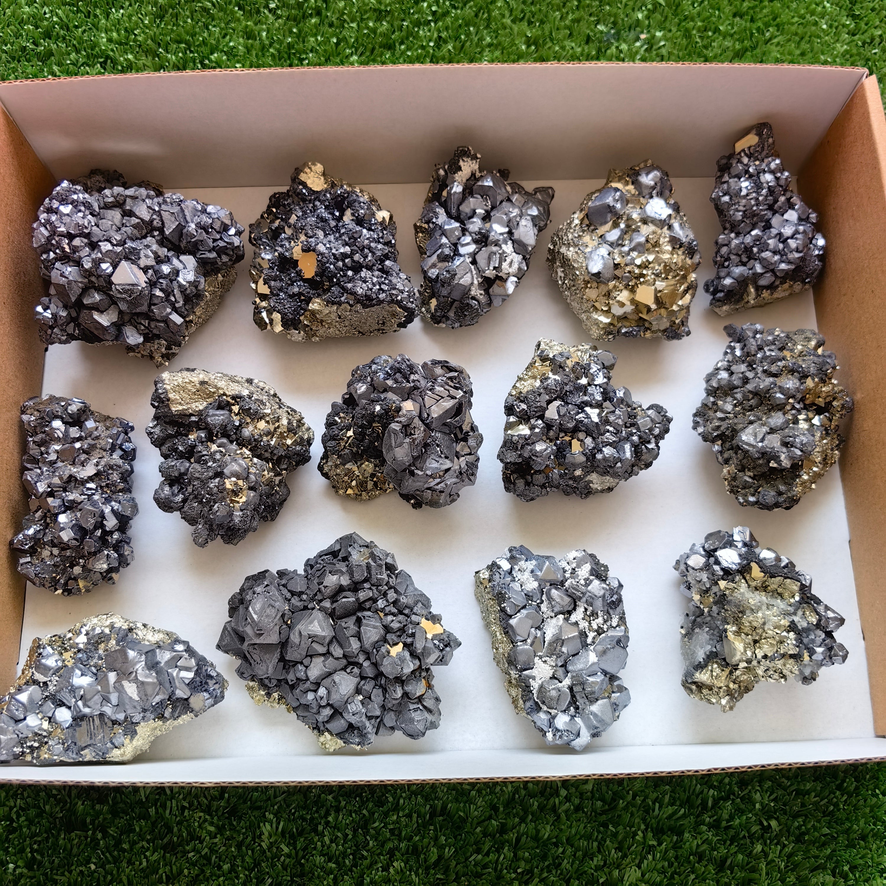 Box galena with pyrite Octahedral