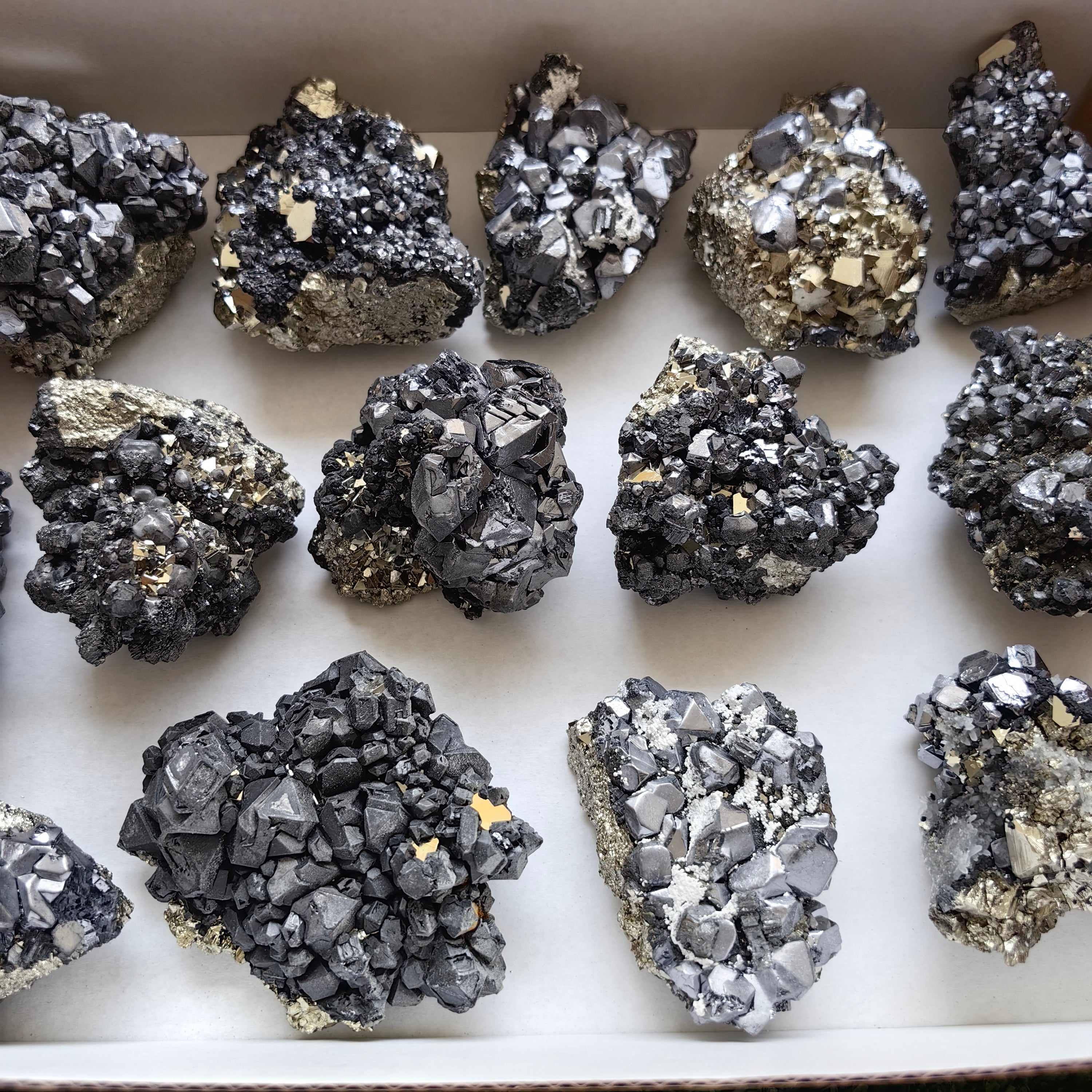 Box galena with pyrite Octahedral
