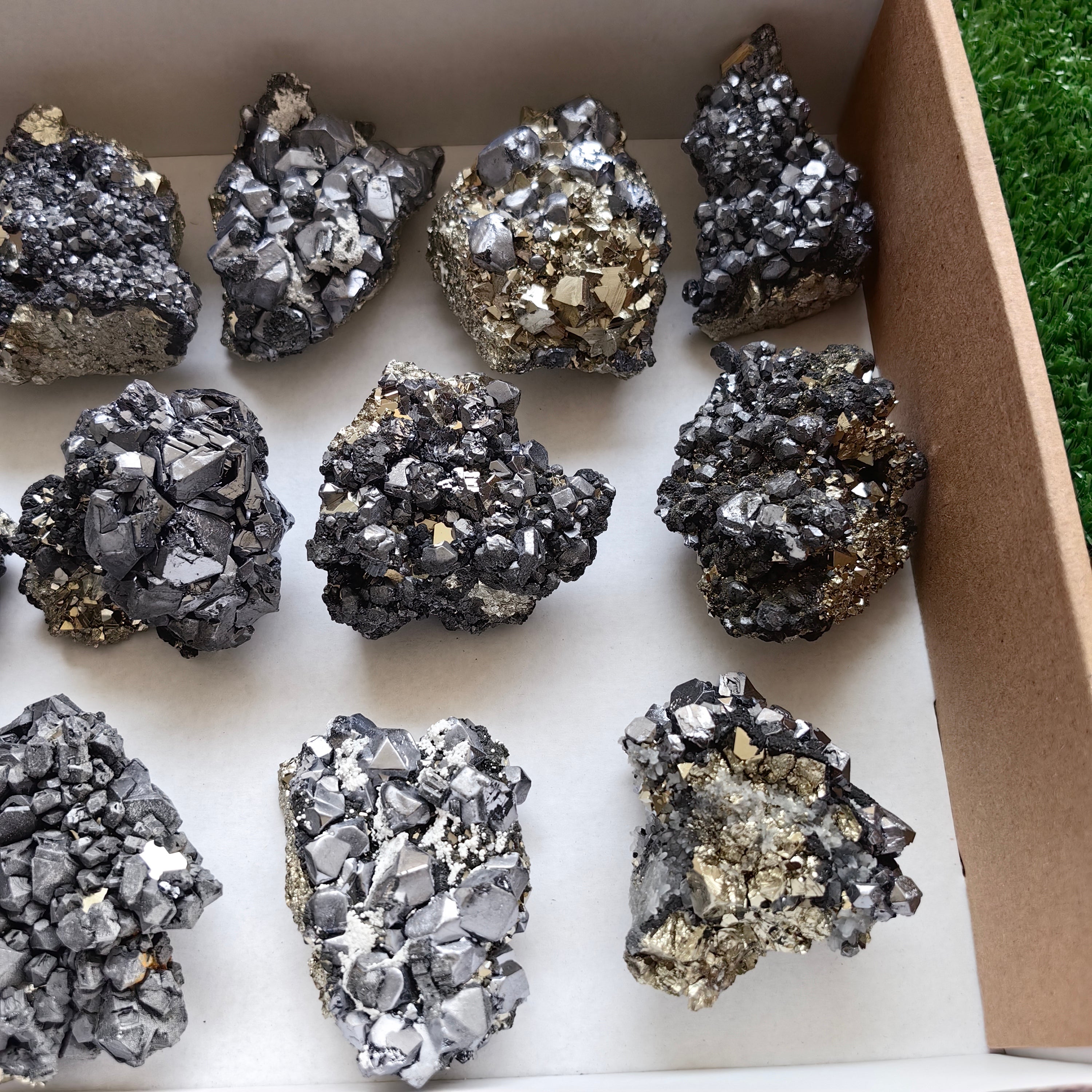 Box galena with pyrite Octahedral