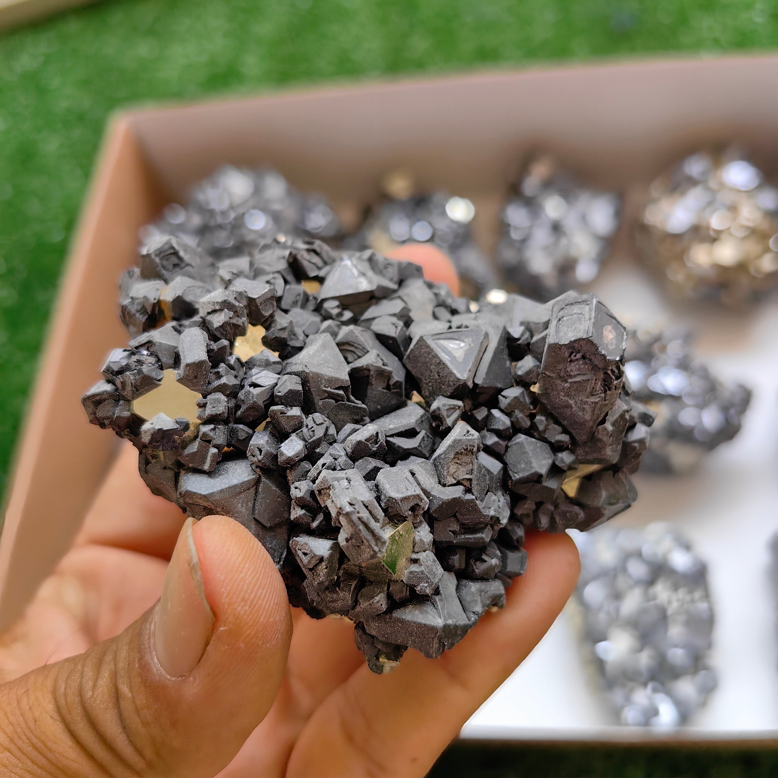 Box galena with pyrite Octahedral