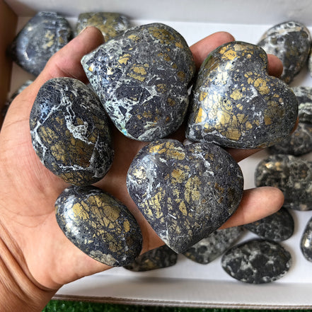 Lot 27 pcs Covellite Palms/ Heart*