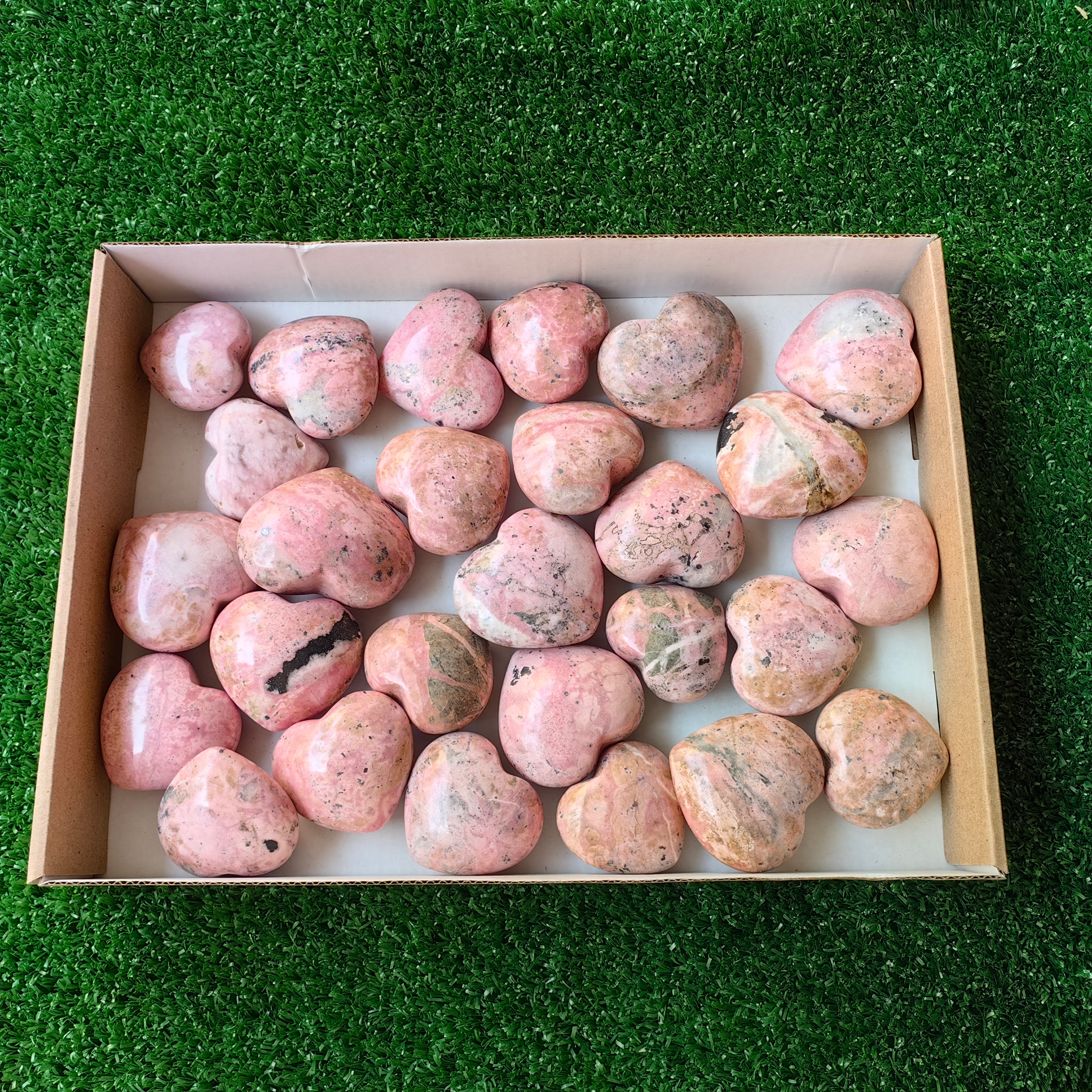 Lot 27 pcs Rhodonite Heart*