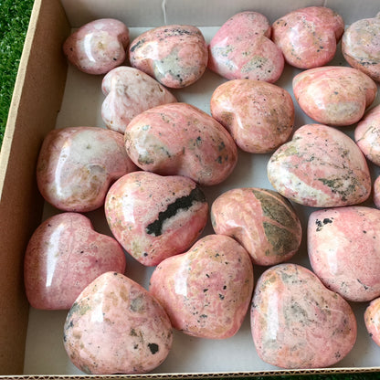 Lot 27 pcs Rhodonite Heart*