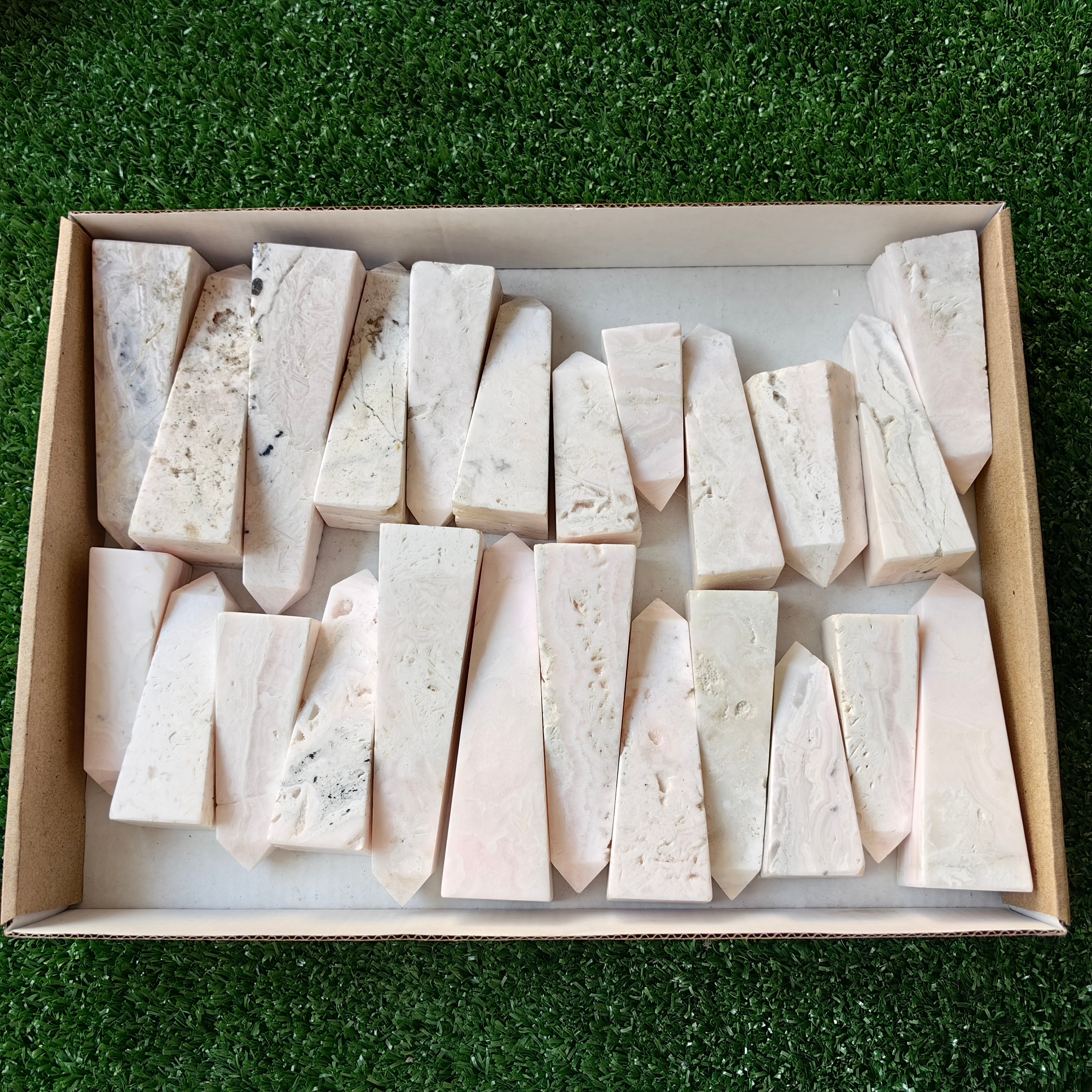 Lot 24 pcs Mangano Calcite Tower*