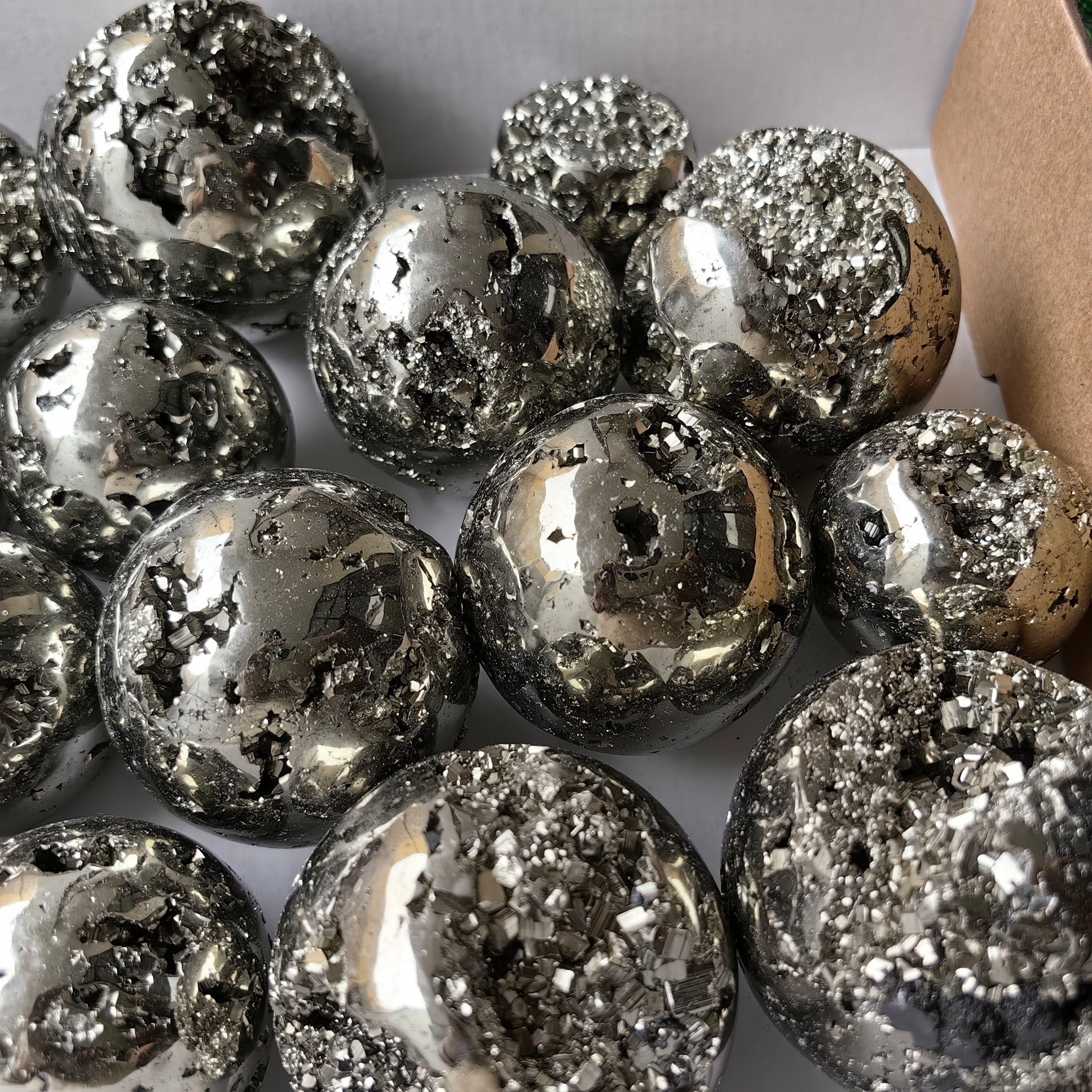 Lot 19 pcs Pyrite Sphere*